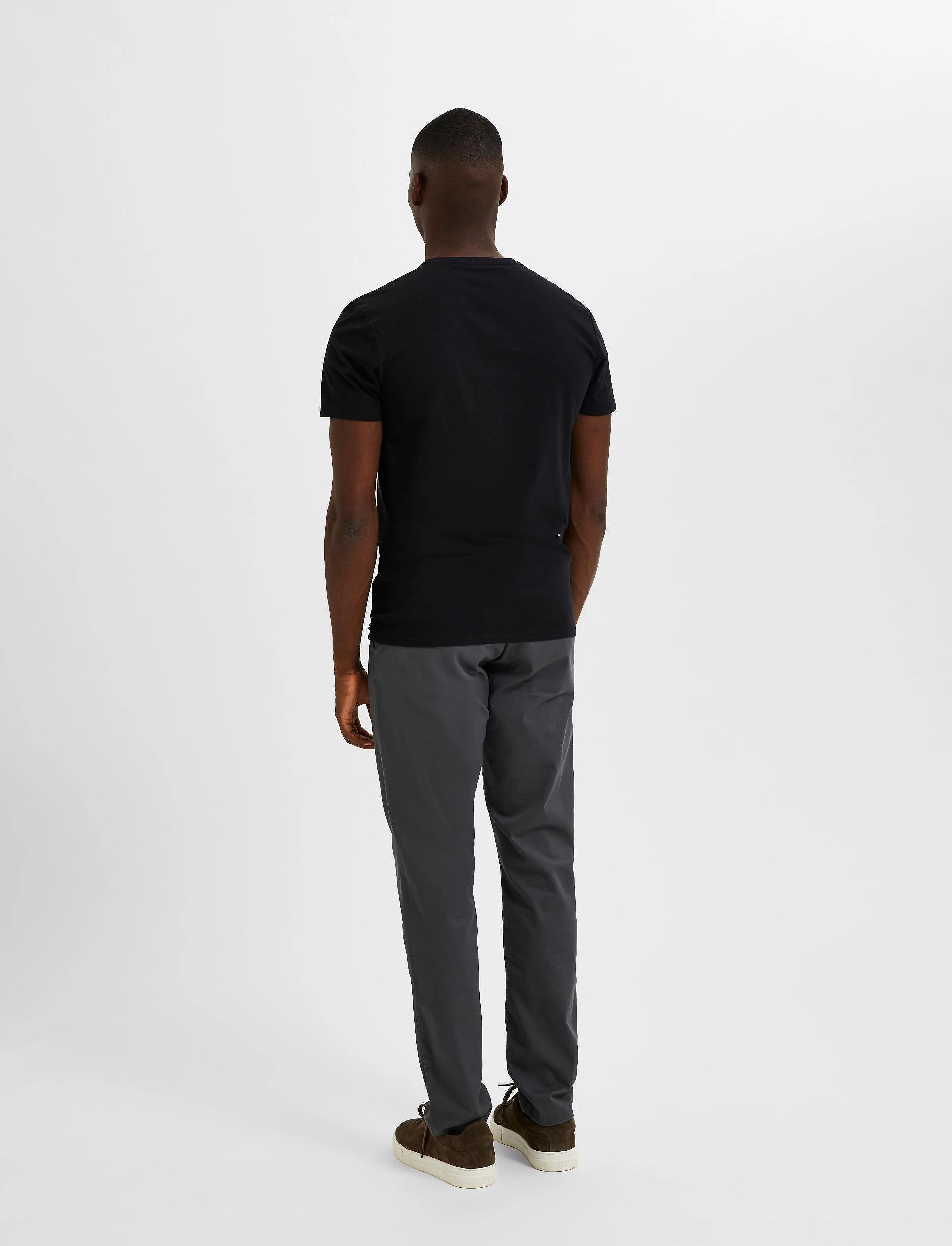 Selected - SLHAEL SS O-NECK TEE NOOS - black - 3