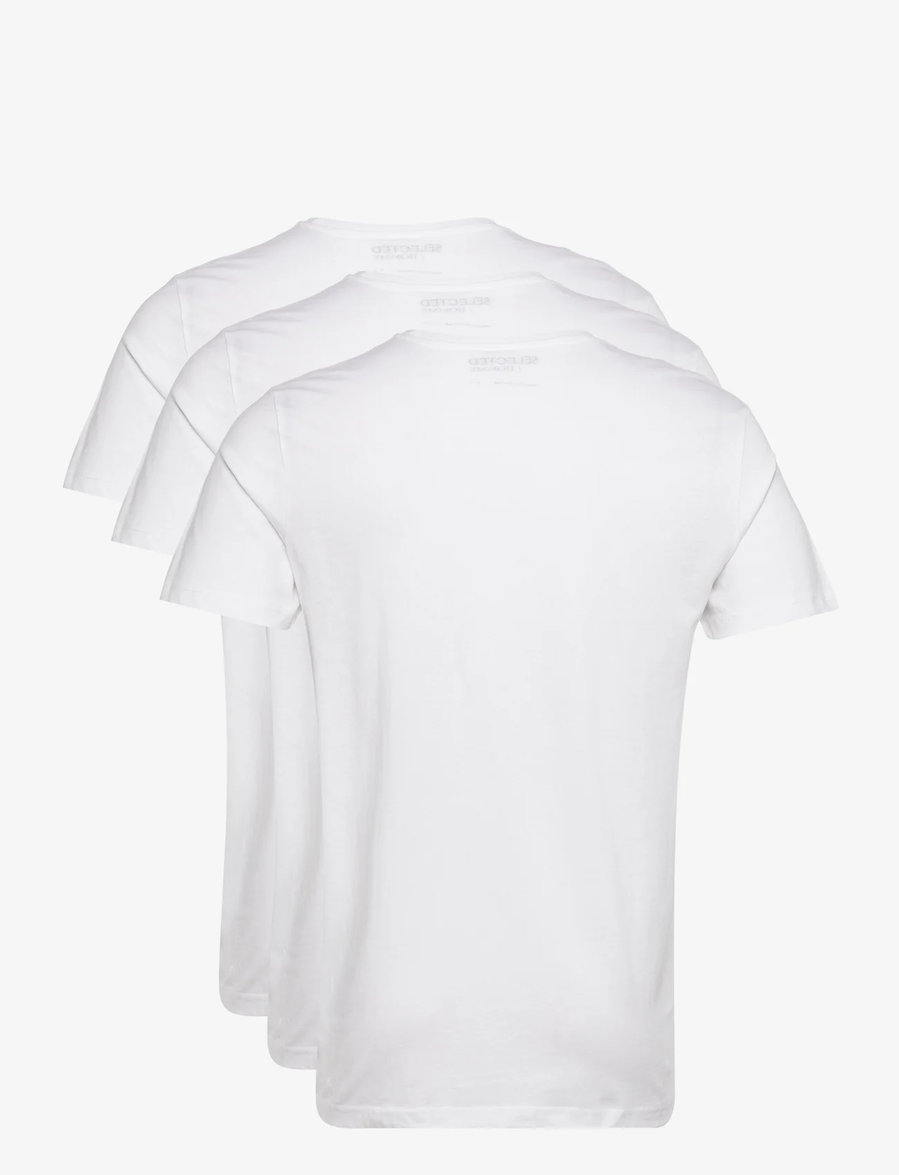 Selected Homme - SLHAXEL SS O-NECK TEE 3 PACK NOOS - laveste priser - bright white - 1