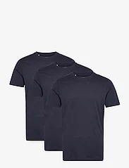 Selected Homme - SLHAXEL SS O-NECK TEE 3 PACK NOOS - t-shirts - navy blazer - 0