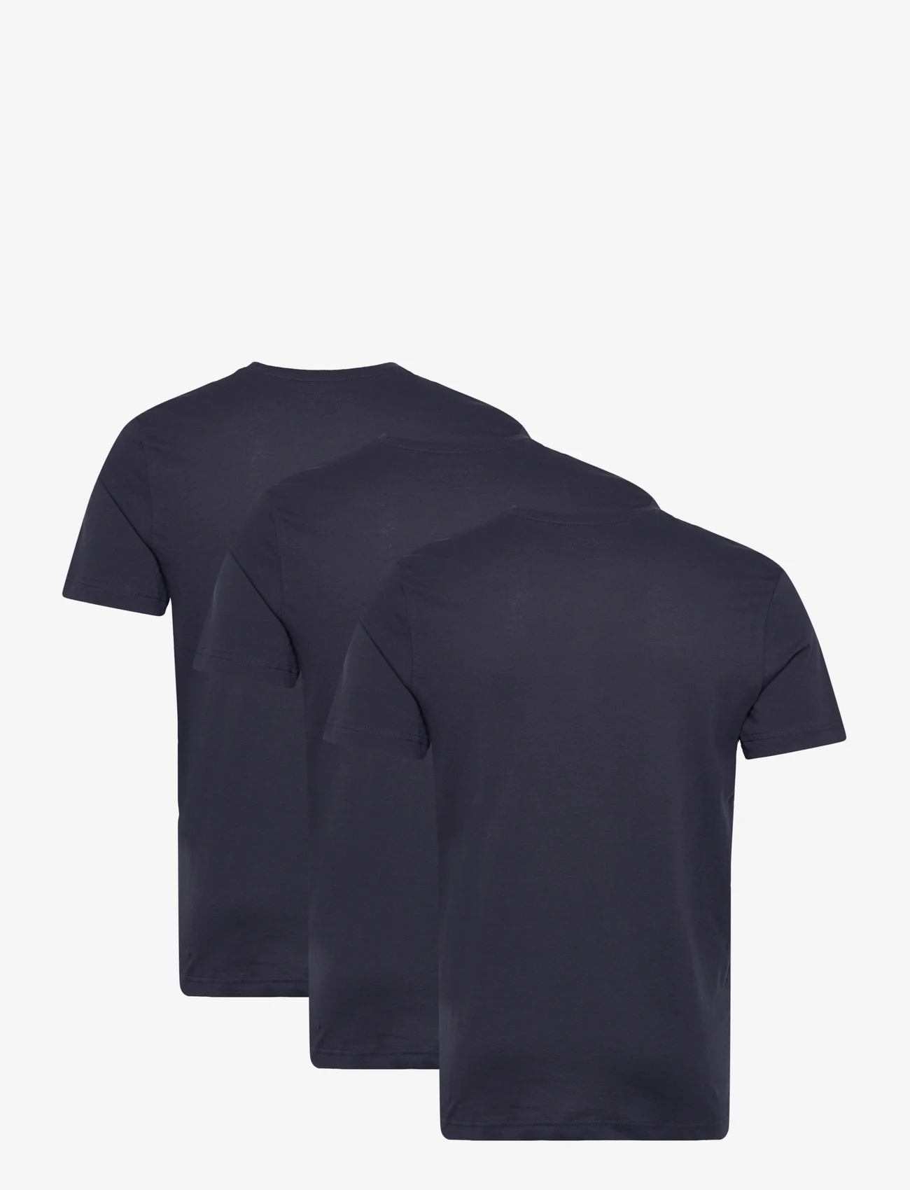 Selected Homme - SLHAXEL SS O-NECK TEE 3 PACK NOOS - basis-t-skjorter - navy blazer - 1