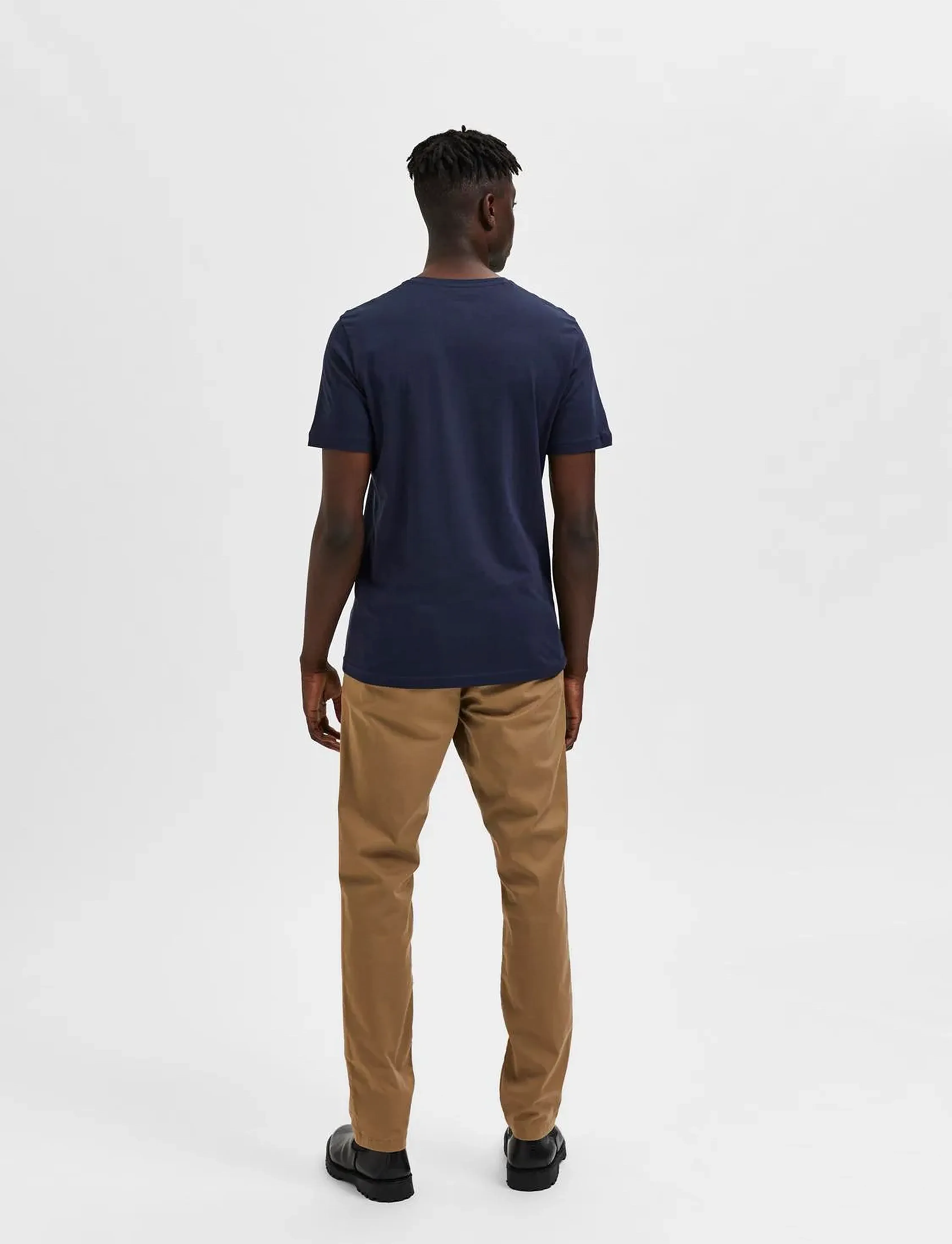 Selected - SLHAXEL SS O-NECK TEE W 3 PACK NOOS - navy blazer - 2