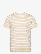 SLHBRIAC STRIPE SS O-NECK TEE - ANGORA