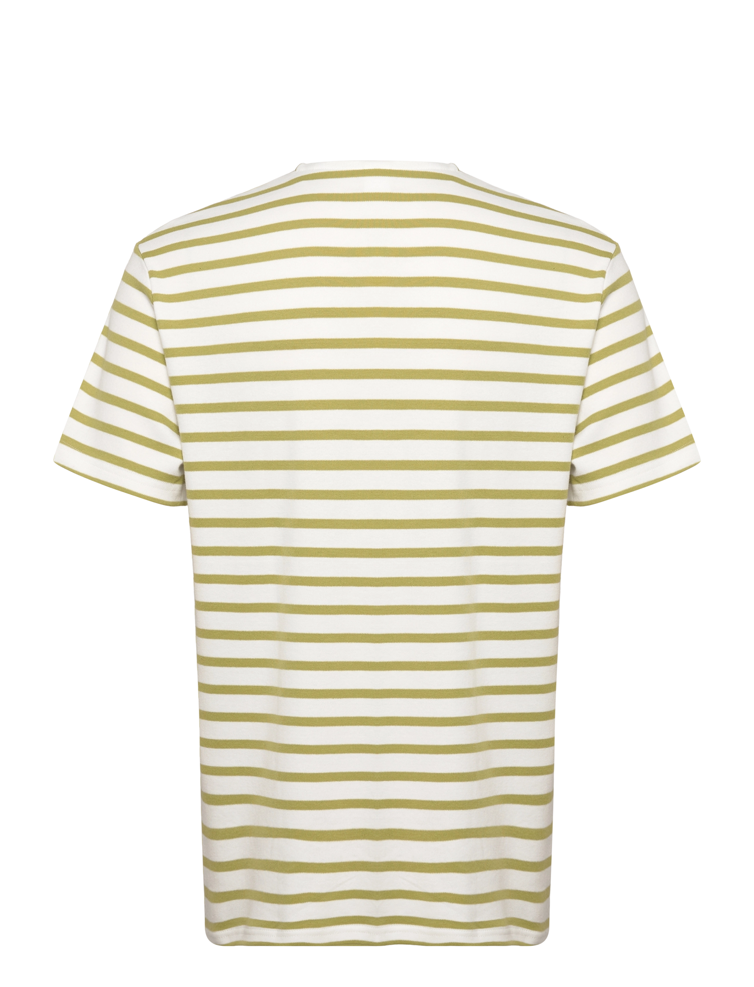 Selected Homme - SLHBRIAC STRIPE SS O-NECK TEE - cloud dancer - 1