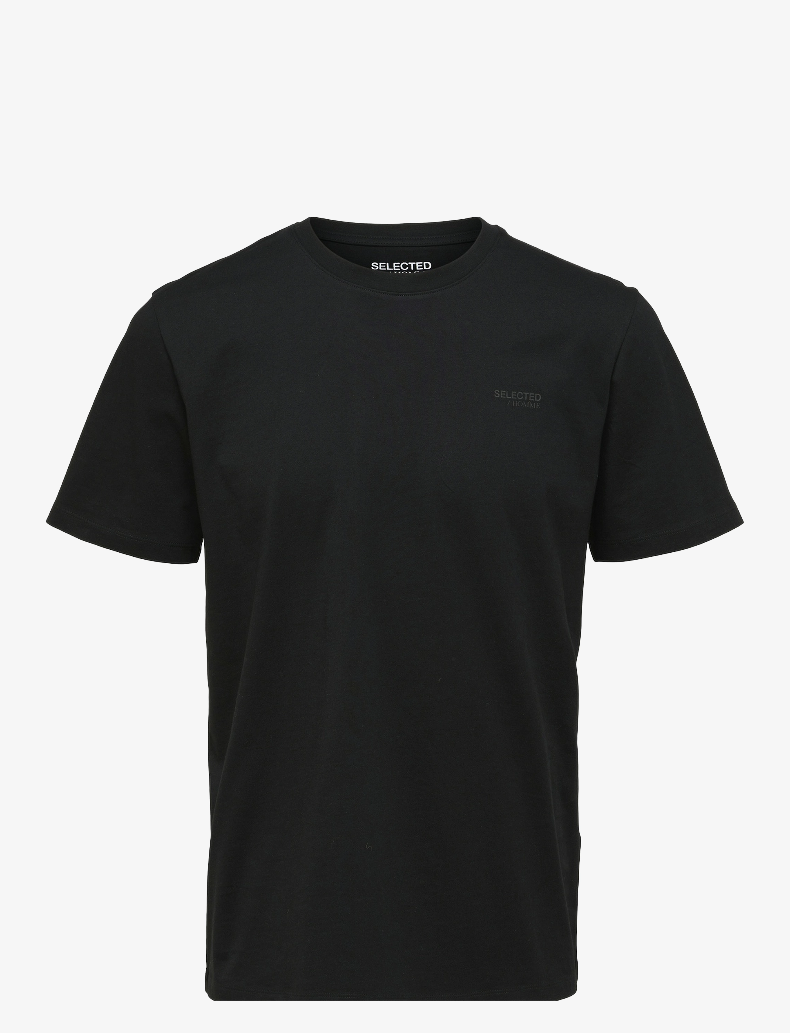 Selected - SLHASPEN LOGO SS O-NECK TEE NOOS - black - 1