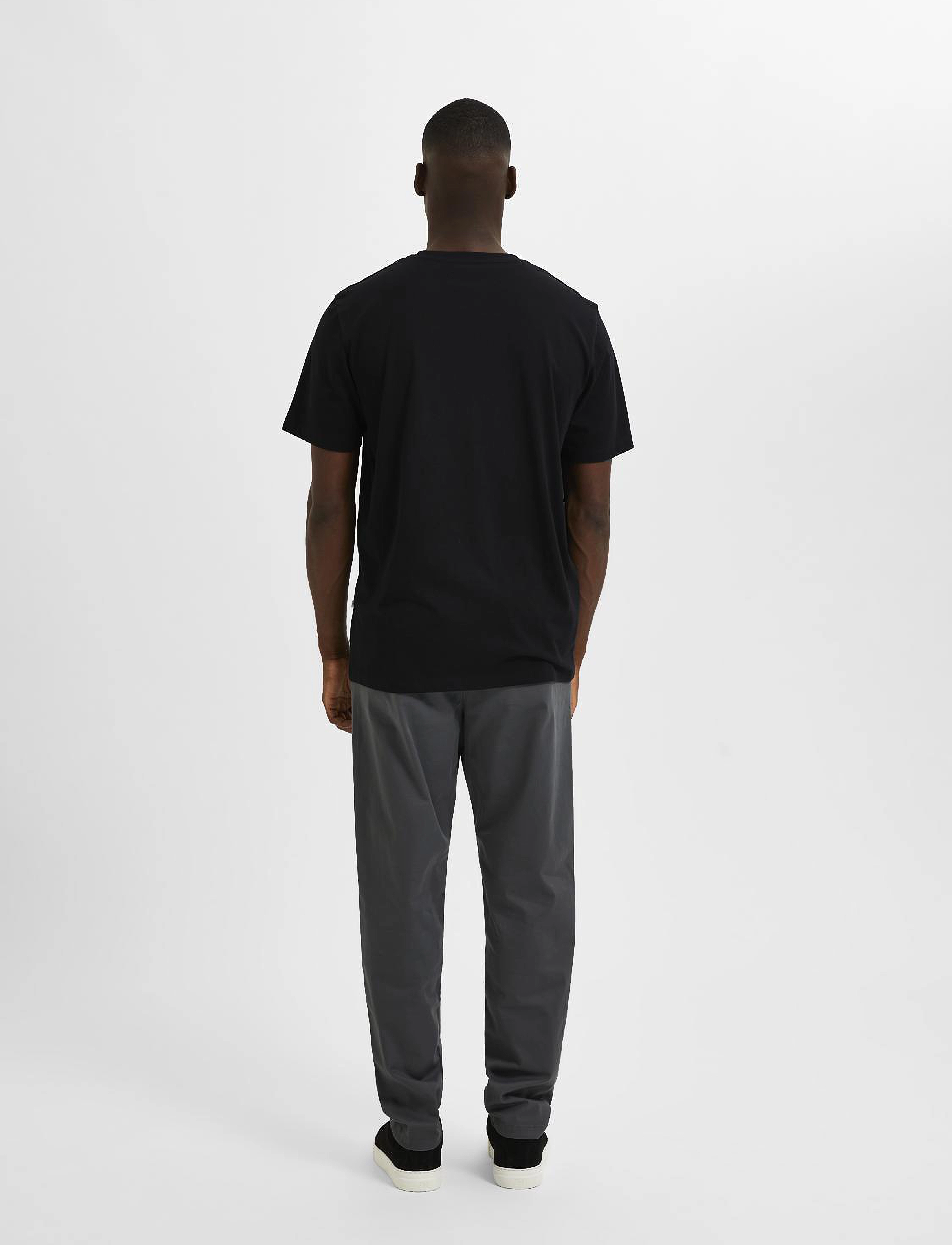 Selected - SLHASPEN LOGO SS O-NECK TEE NOOS - black - 2