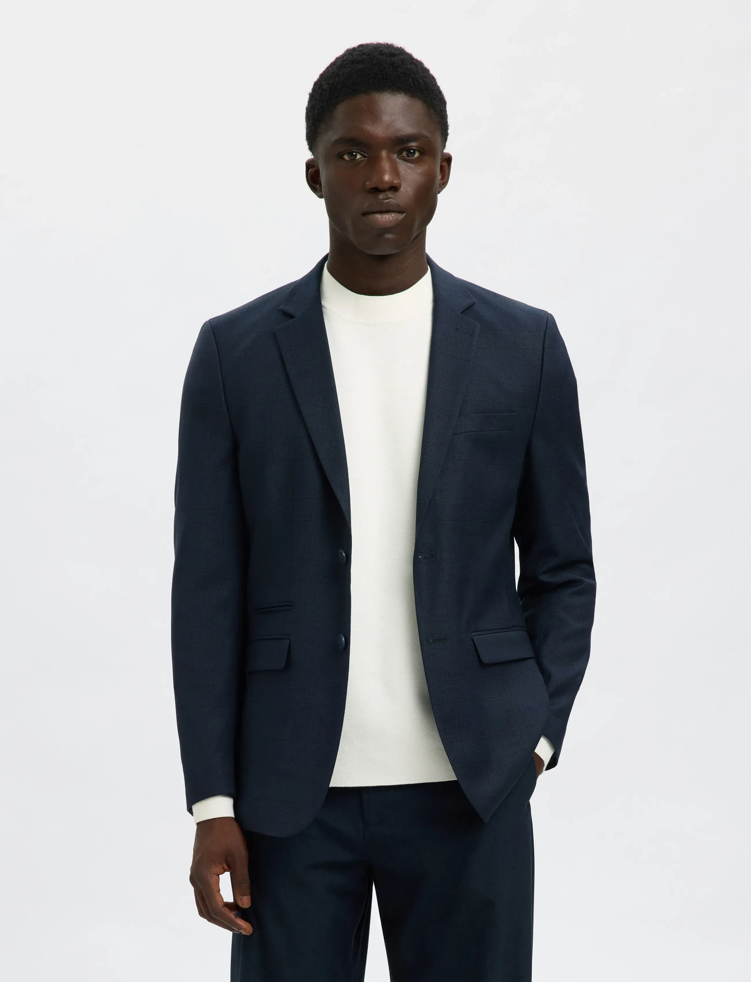 Selected SLHSLIM-NEIL CHK BLZ NOOS - Kollektionen - DARK NAVY / navy