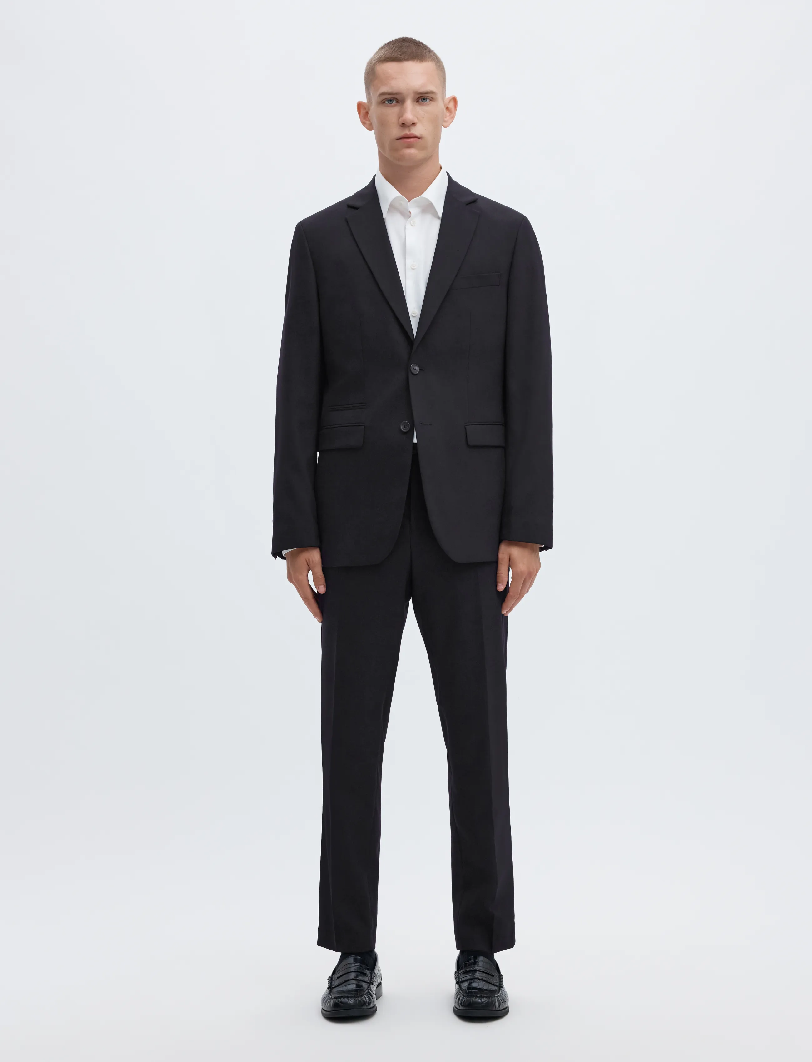 Selected - SLMSLIM-NEIL BLZ NOOS - einreiher - black - 4