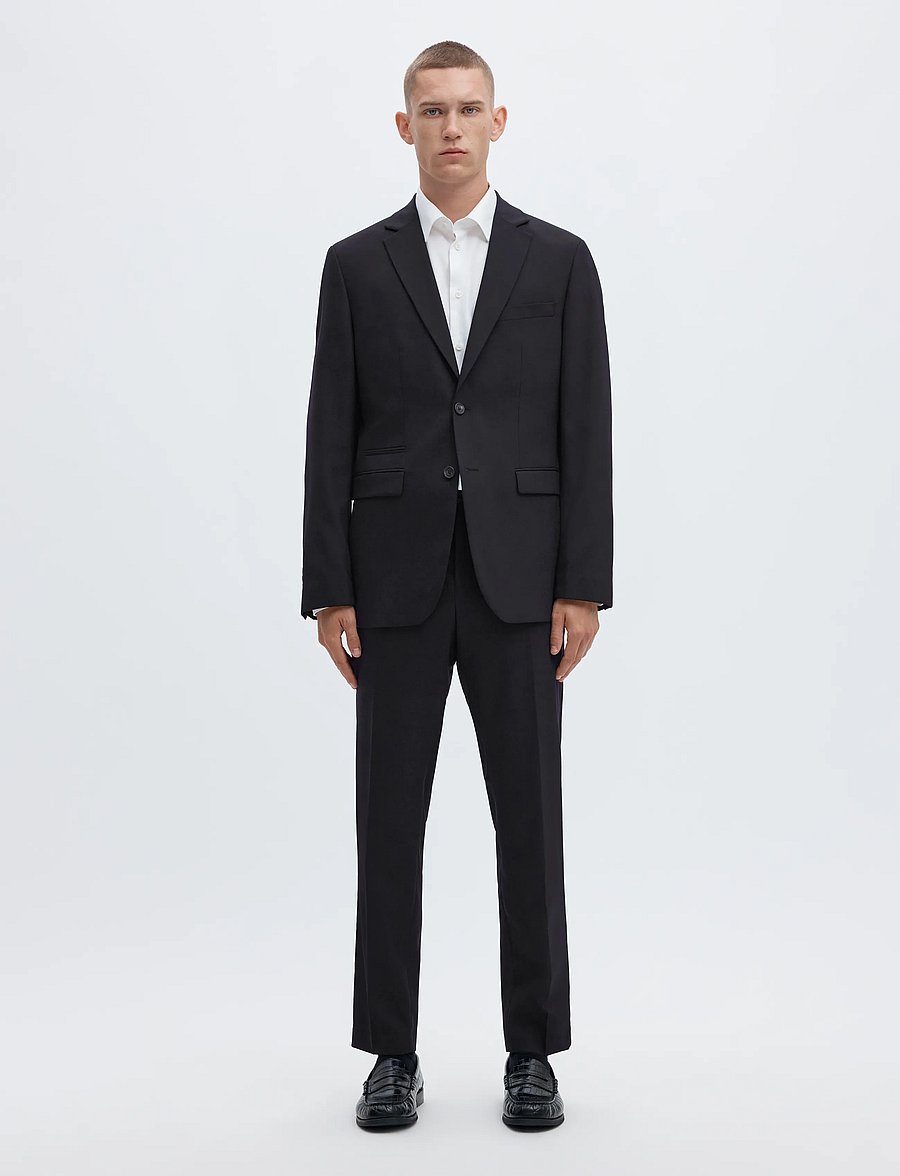 Selected - SLMSLIM-NEIL BLZ NOOS - einreiher - black - 4