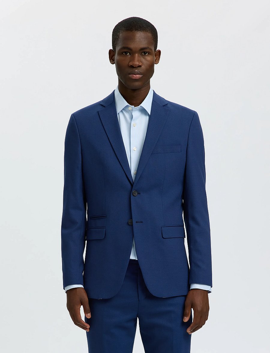 Selected - SLMSLIM-NEIL BLZ NOOS - enkeltradede blazere - blue depths - 0