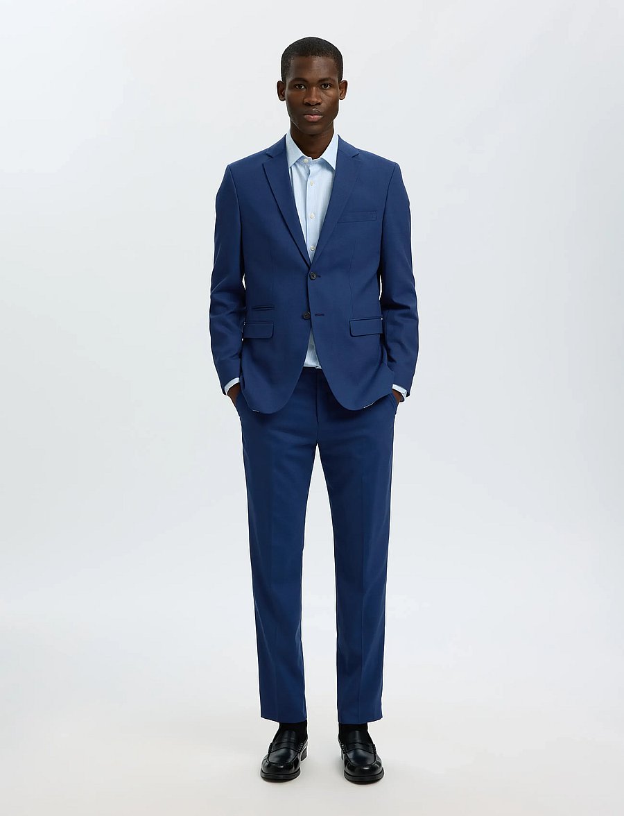 Selected - SLMSLIM-NEIL BLZ NOOS - enkeltradede blazere - blue depths - 5