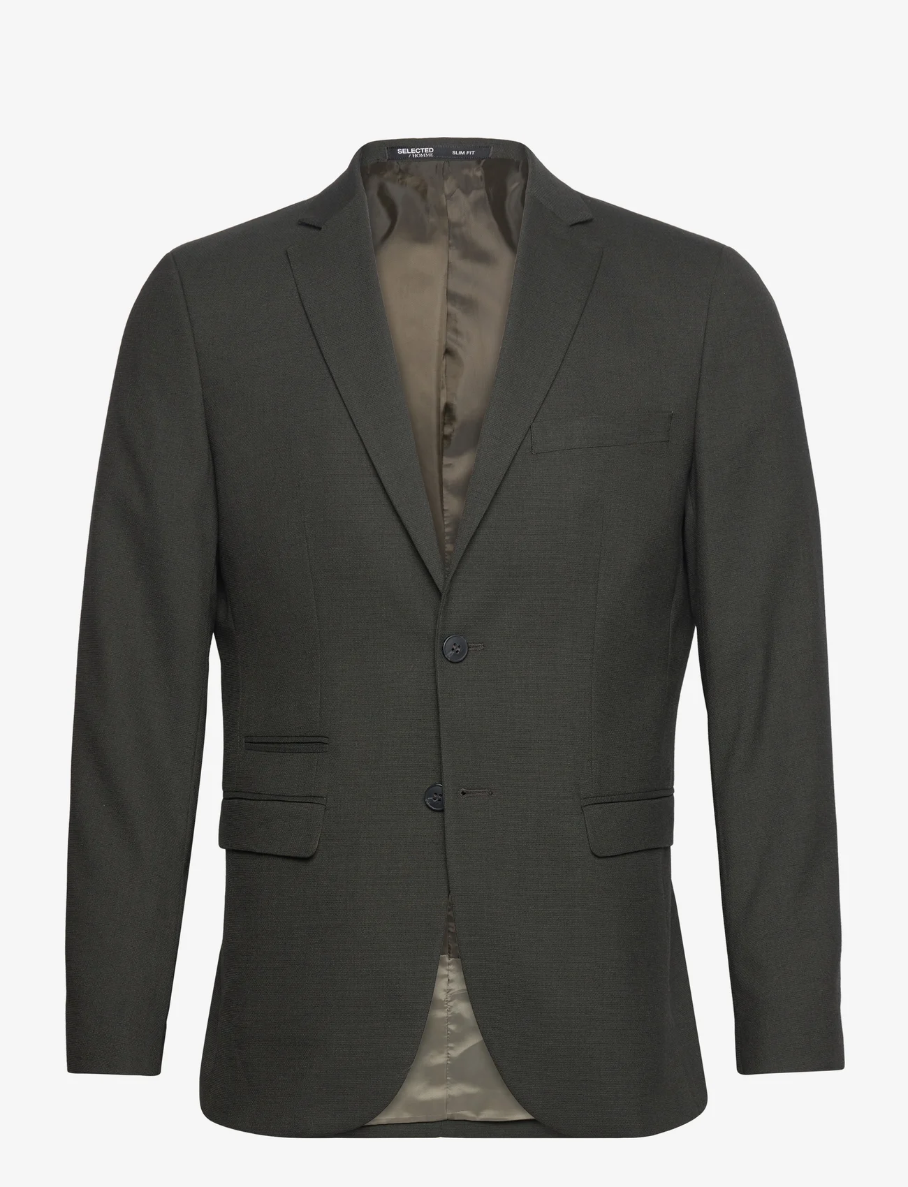 Selected Homme - SLHSLIM-NEIL BLZ NOOS - double breasted blazers - dark green - 0