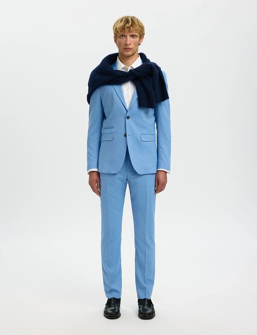 Selected - SLMSLIM-NEIL BLZ NOOS - einreiher - light blue - 5