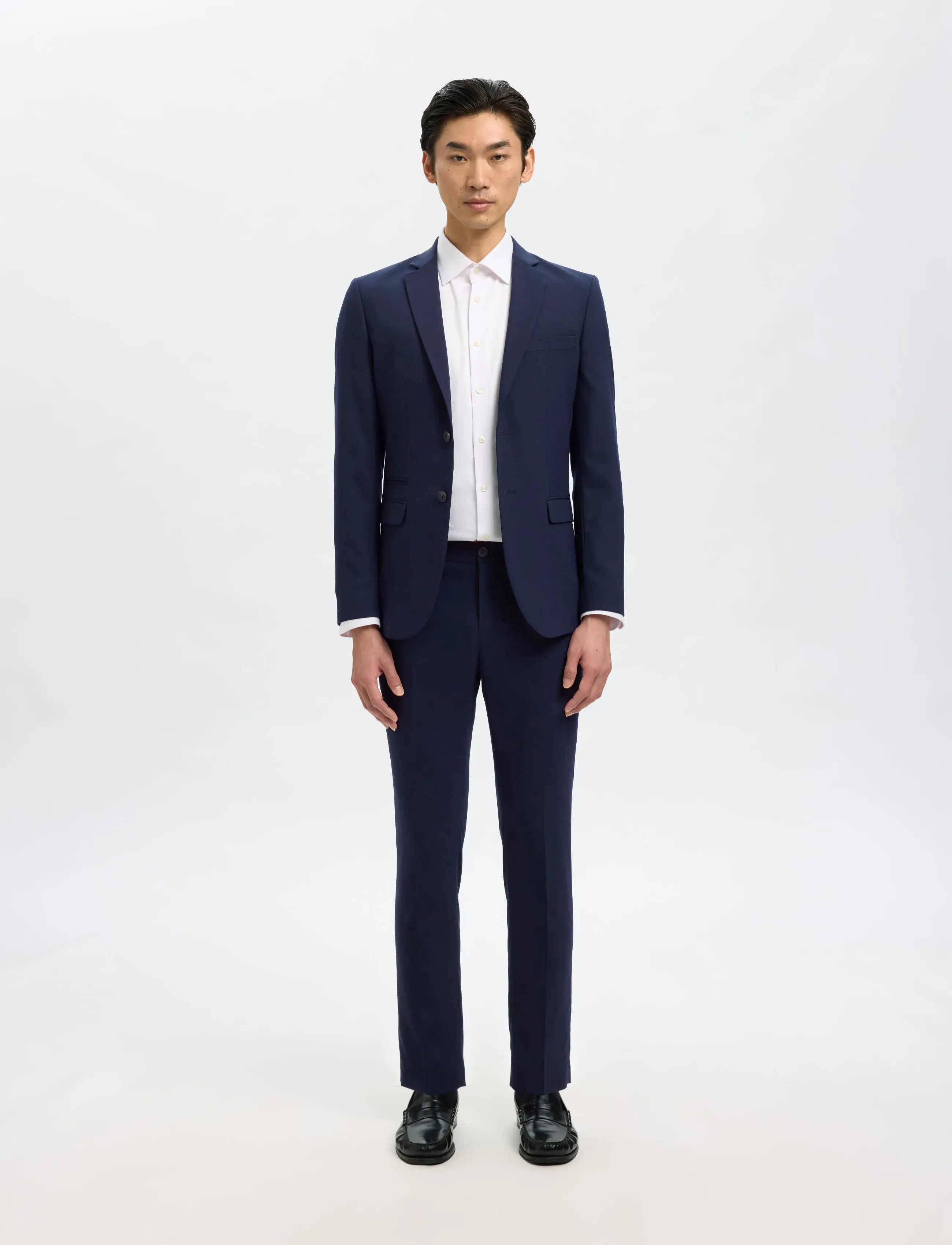 Selected - SLMSLIM-NEIL BLZ NOOS - vienaeiliai švarkai - navy blazer - 4