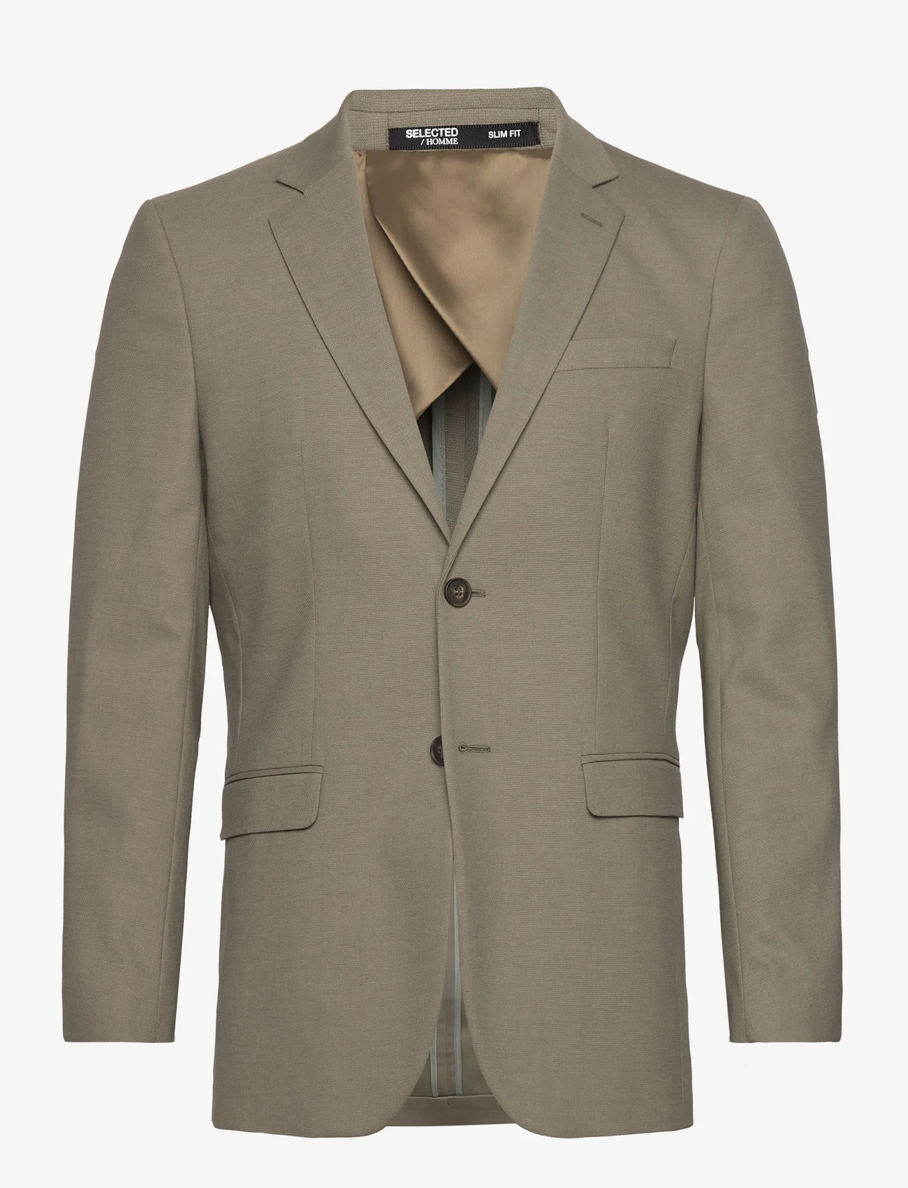 Selected Homme - SLHSLIM-NEIL BLZ NOOS - double breasted blazers - vetiver - 0