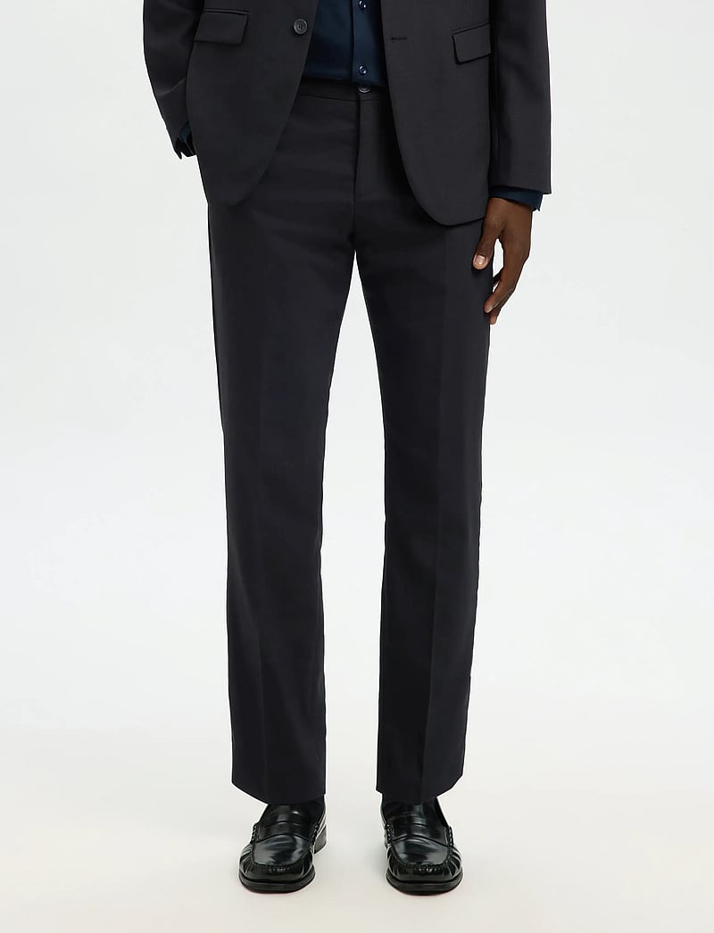 Selected - SLMSLIM-NEIL TRS NOOS - kostymbyxor - black - 0