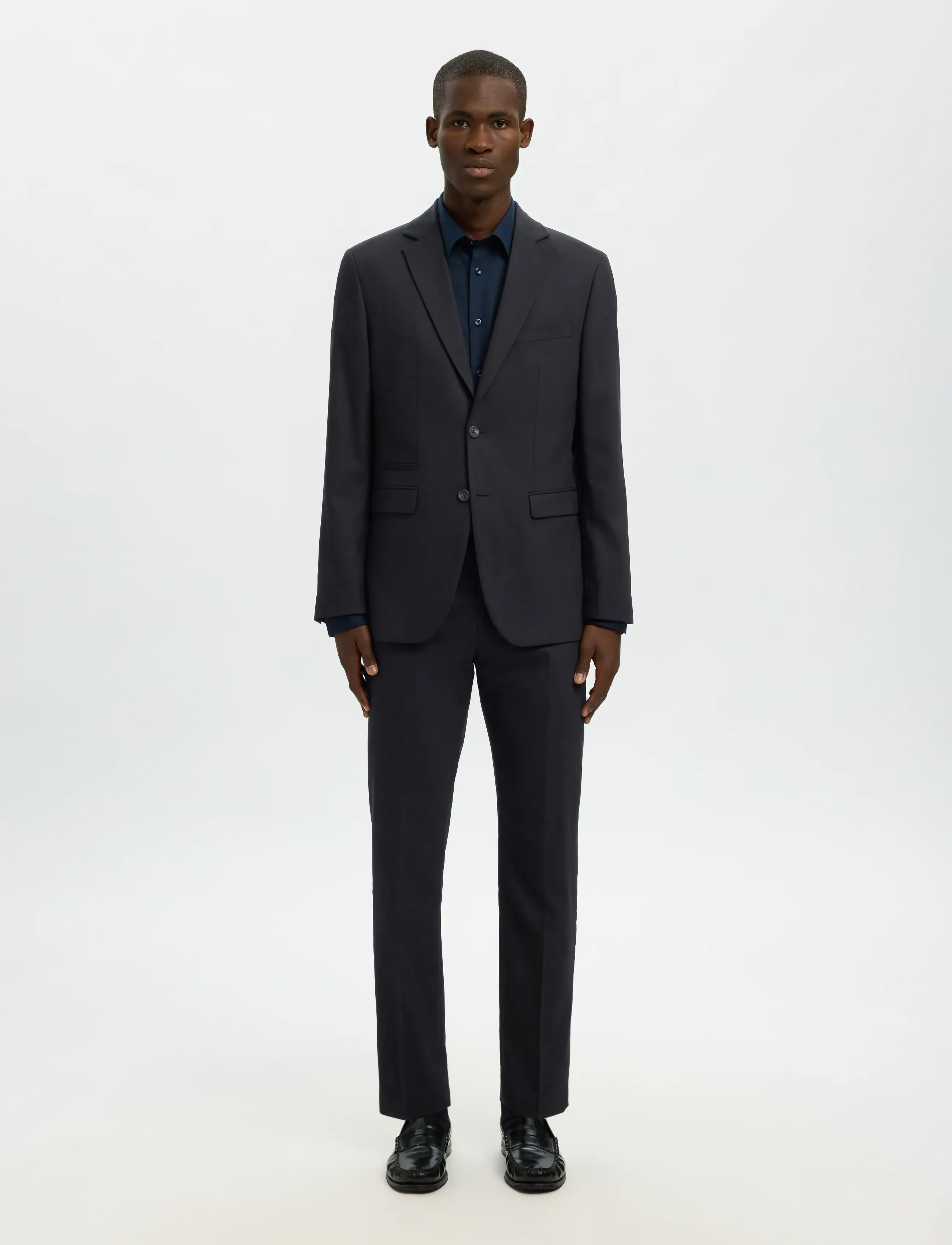 Selected - SLMSLIM-NEIL TRS NOOS - habitbukser - black - 5