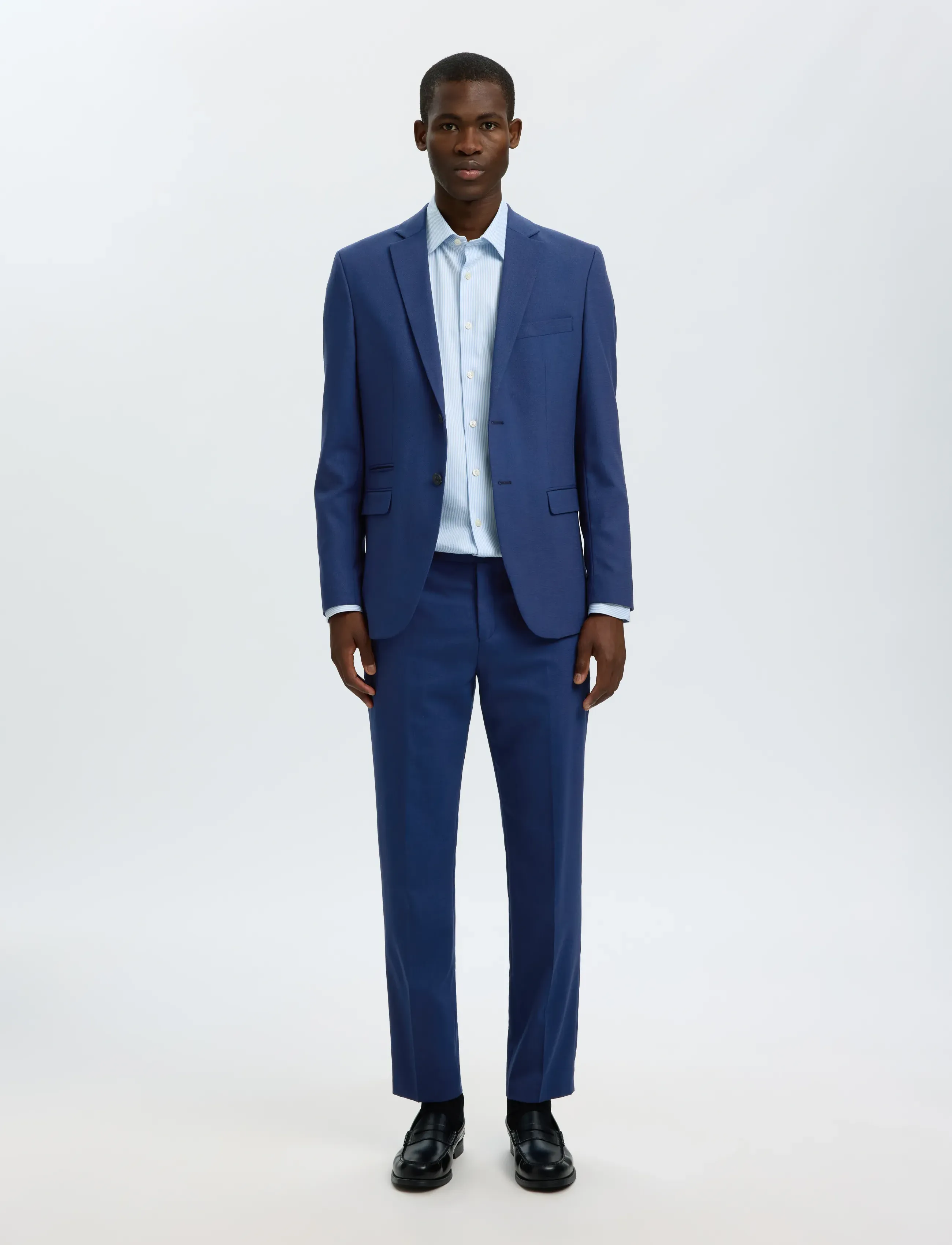 Selected - SLMSLIM-NEIL TRS NOOS - habitbukser - blue depths - 4