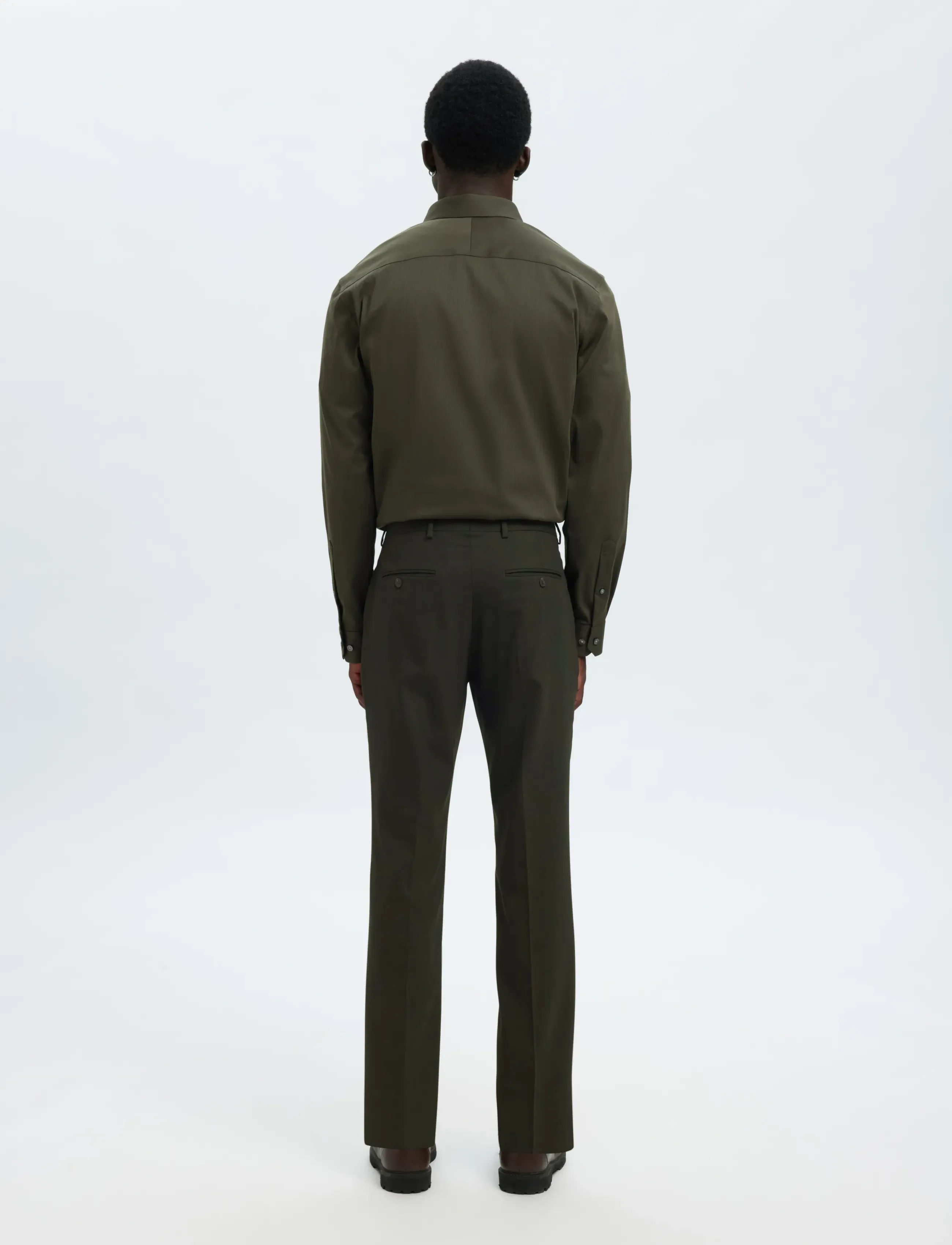 Selected - SLMSLIM-NEIL TRS NOOS - habitbukser - dark green - 3