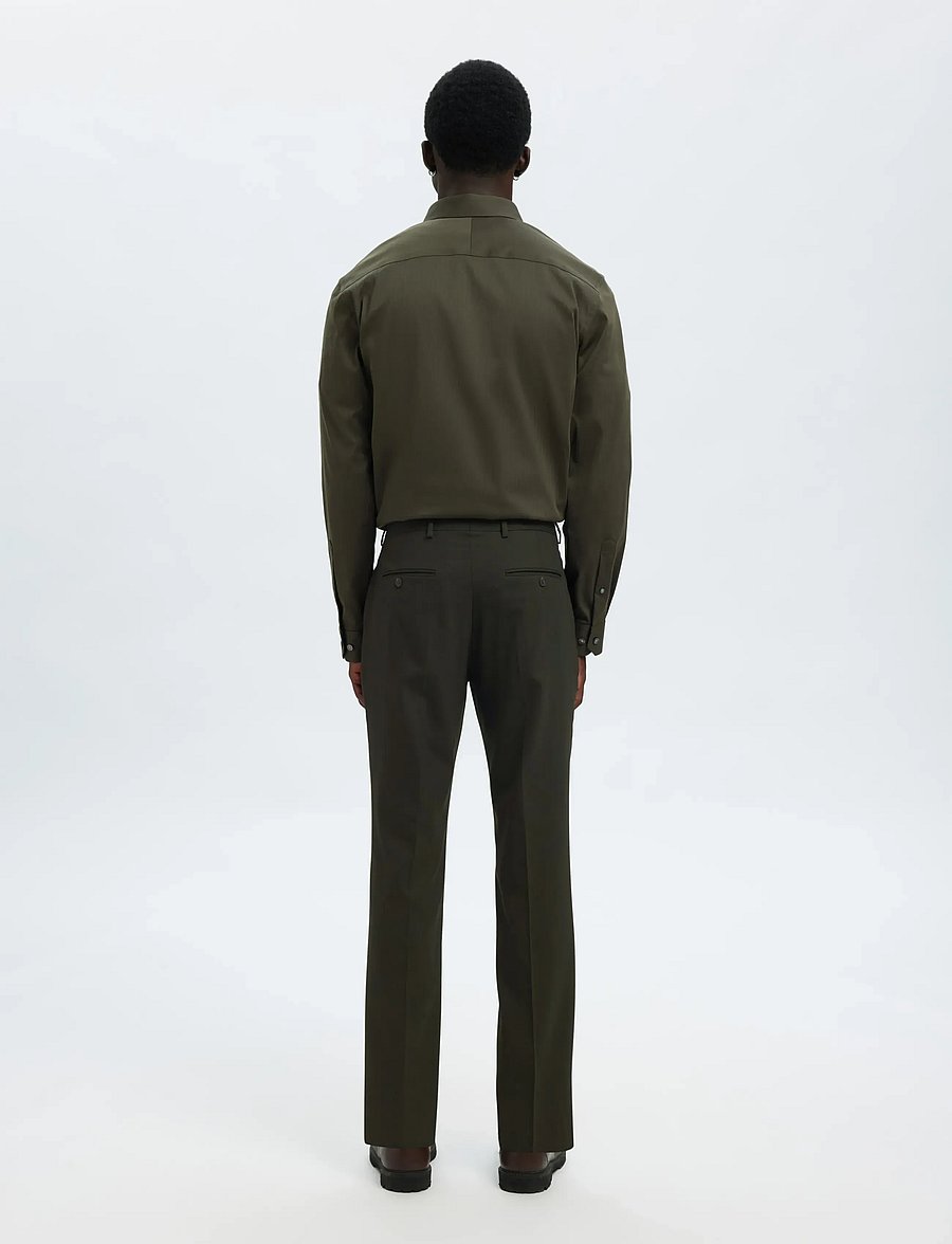Selected - SLMSLIM-NEIL TRS NOOS - habitbukser - dark green - 3