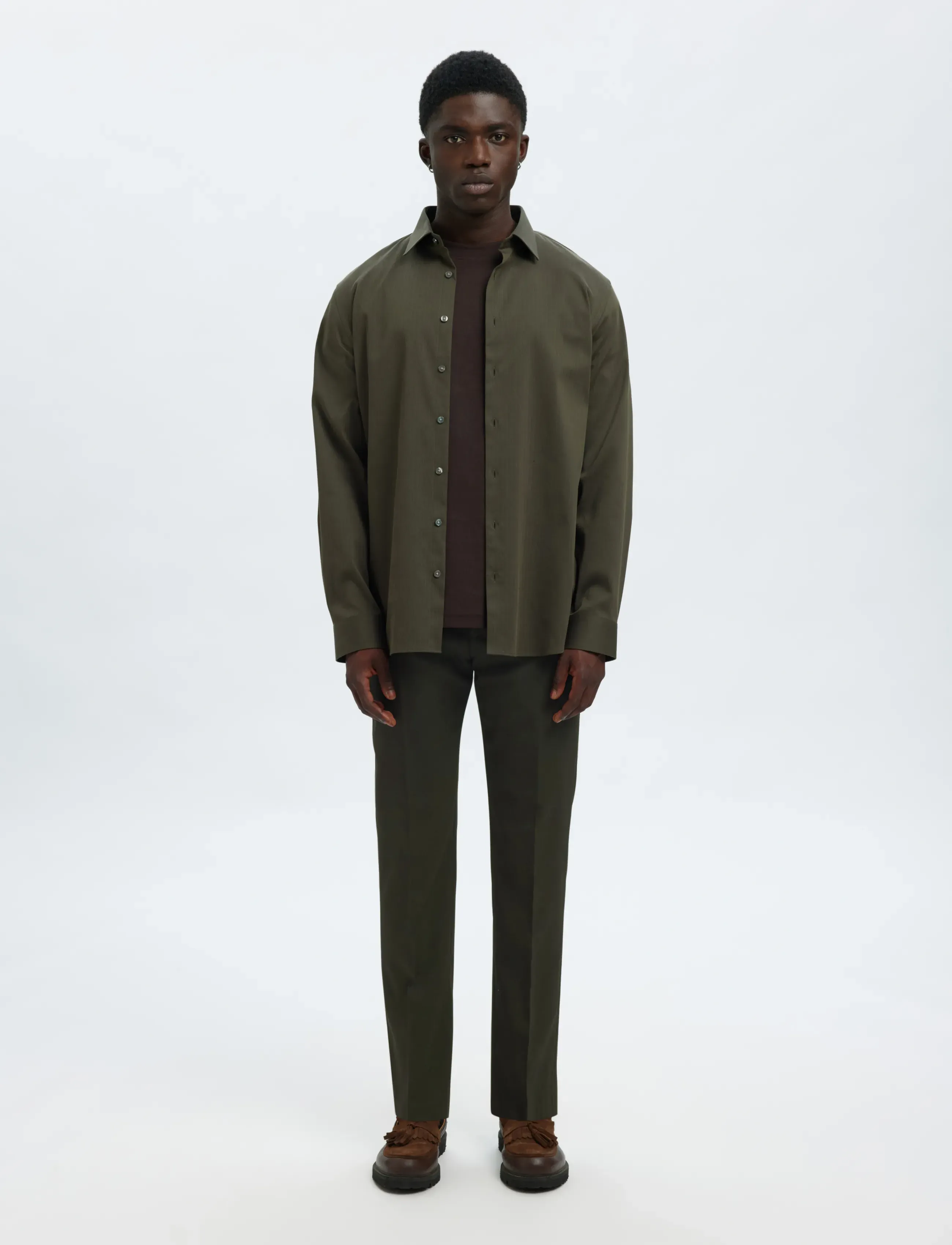 Selected - SLMSLIM-NEIL TRS NOOS - habitbukser - dark green - 4