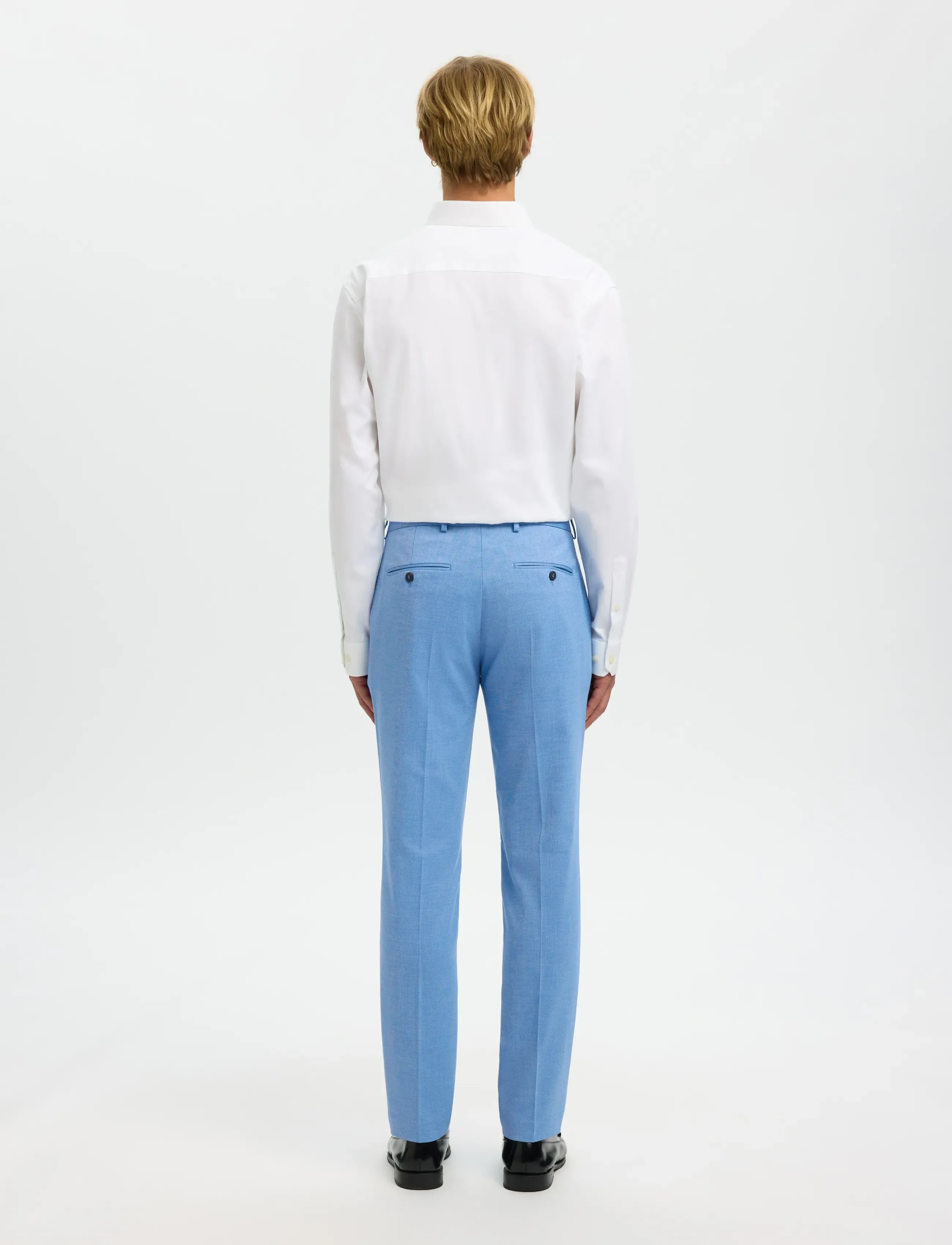 Selected - SLMSLIM-NEIL TRS NOOS - habitbukser - light blue - 2