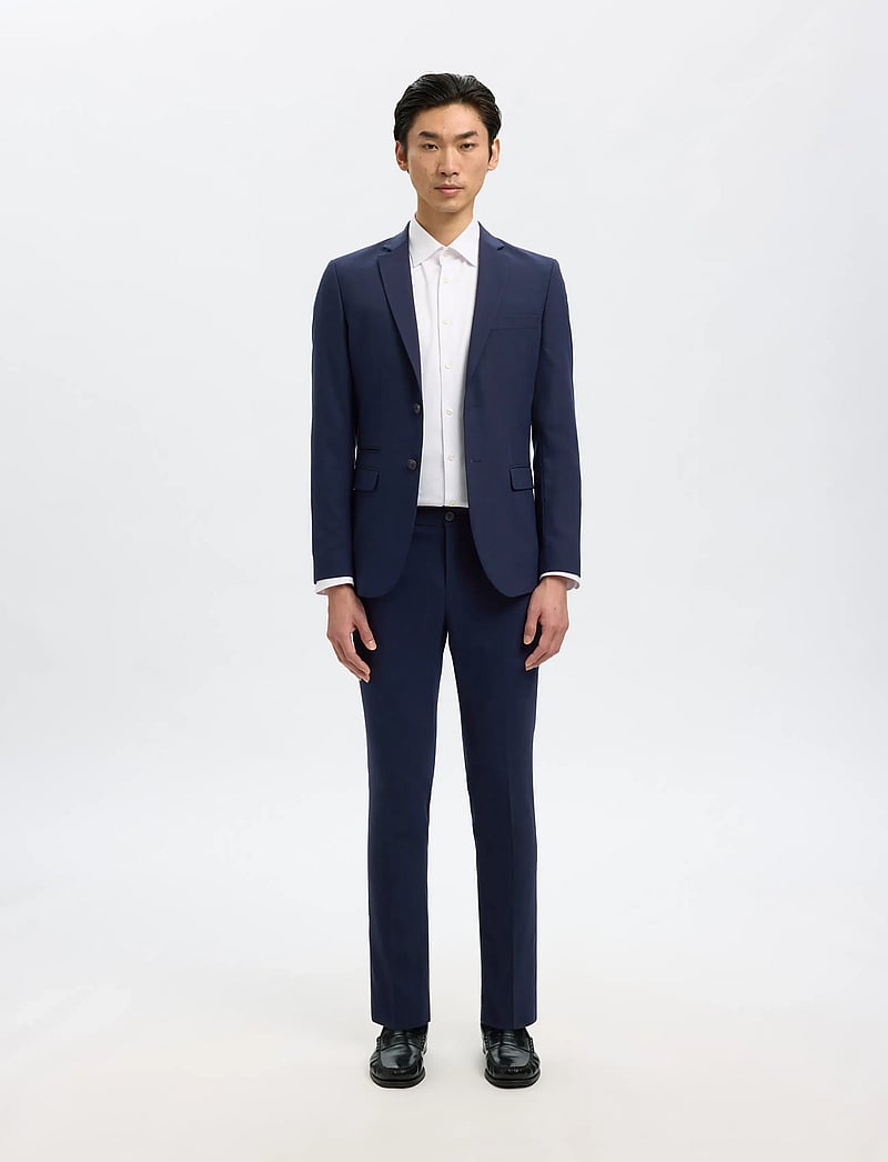 Selected - SLHSLIM-NEIL TRS NOOS - habitbukser - navy blazer - 3