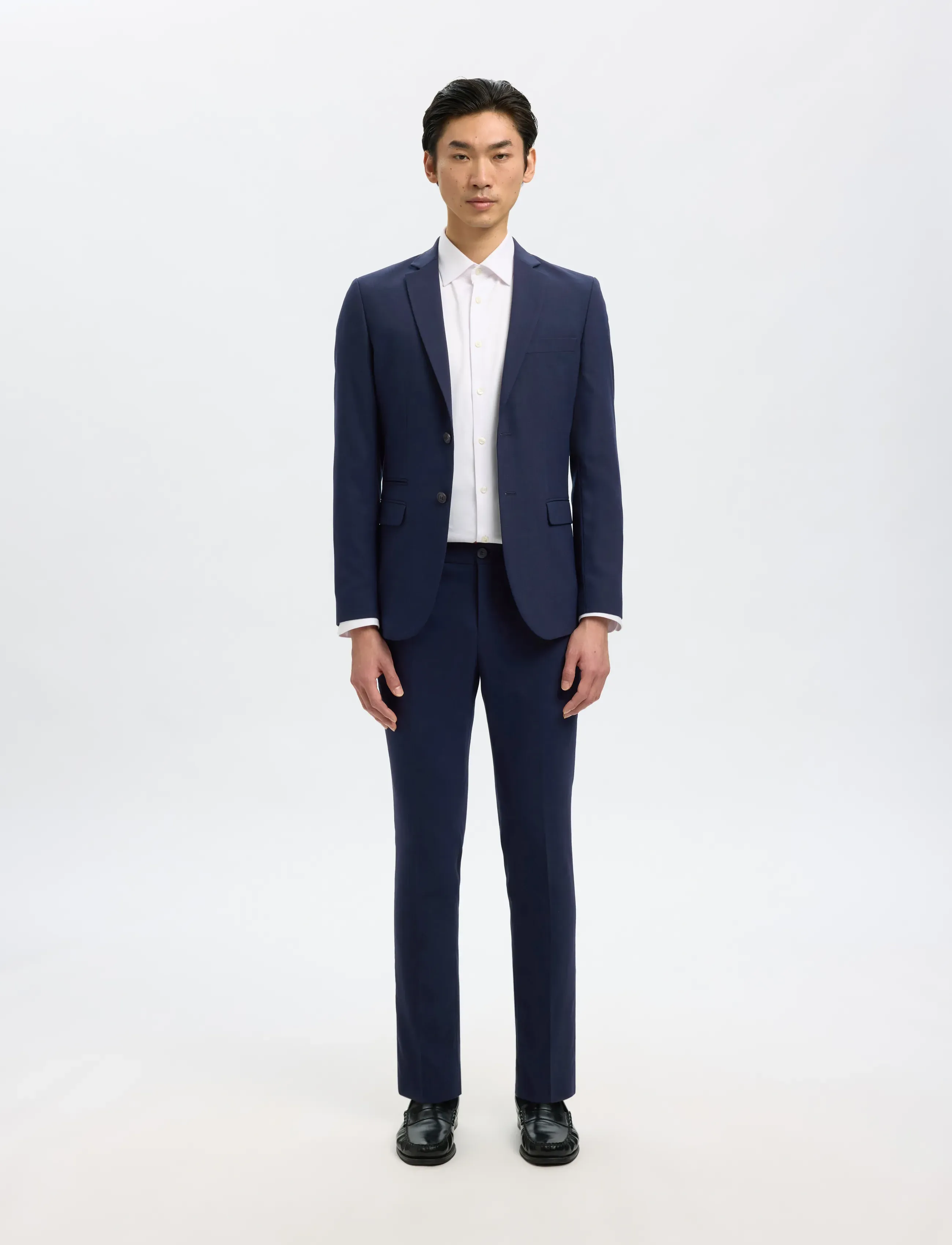 Selected - SLMSLIM-NEIL TRS NOOS - kostiuminės kelnės - navy blazer - 3