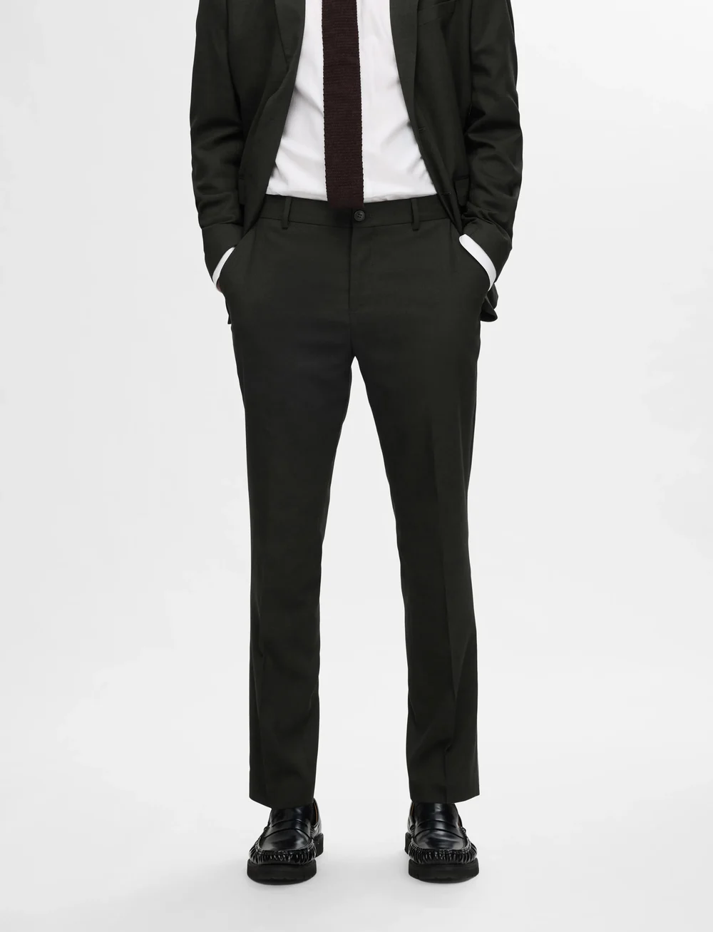 Selected - SLHSLIM-NEIL TRS NOOS - suit trousers - rosin - 0