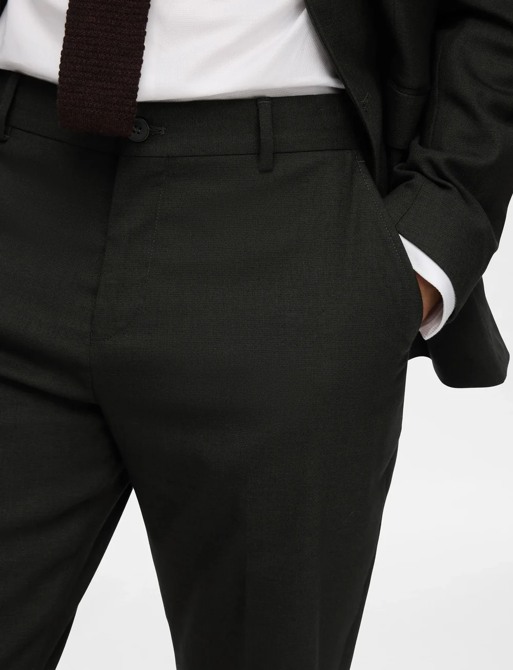 Selected - SLHSLIM-NEIL TRS NOOS - suit trousers - rosin - 5