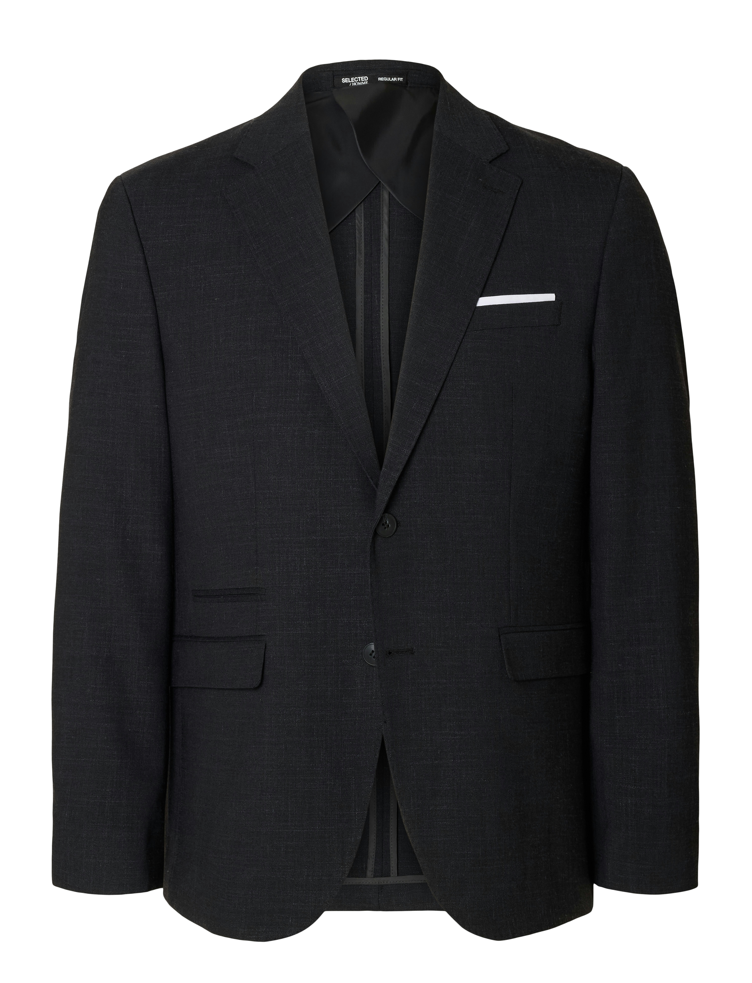SELECTED Slmslim-Oasis Linen Blz Noos Schwarz - 52 - Herren