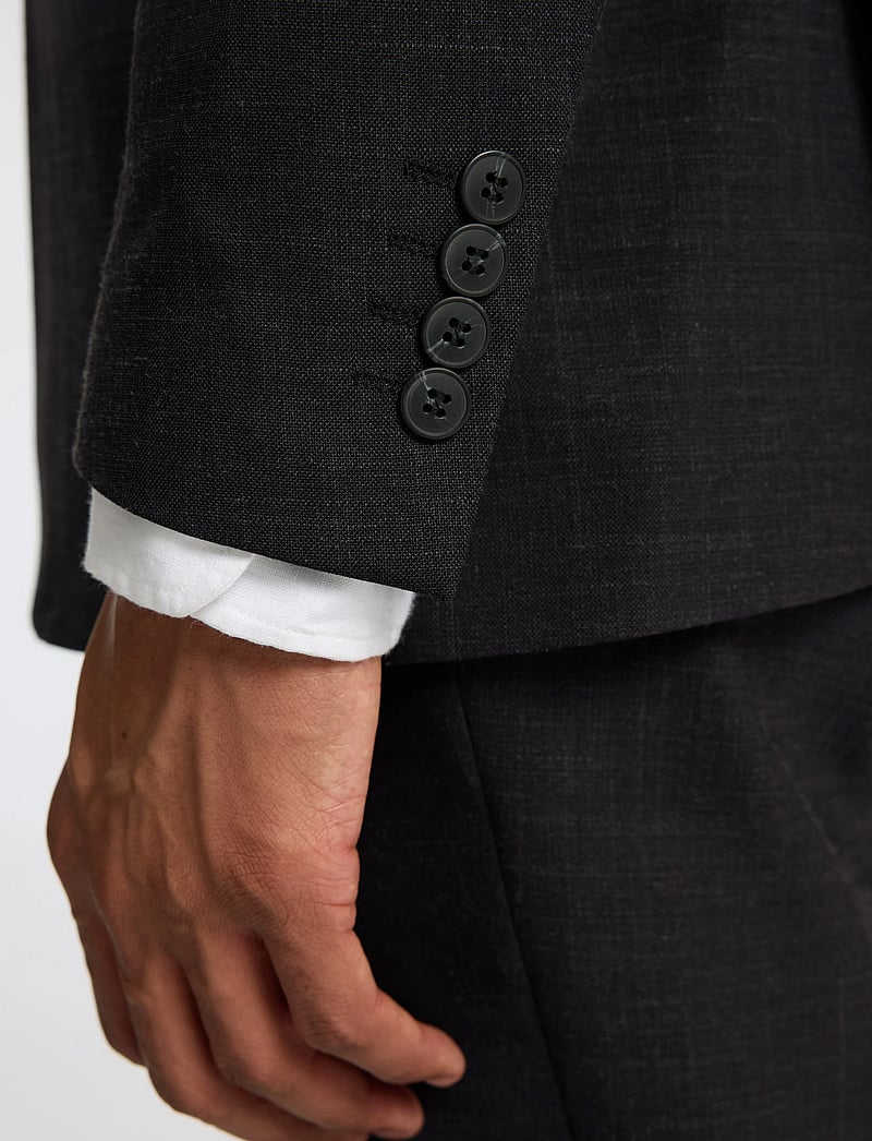 Selected - SLHSLIM-OASIS LINEN BLZ NOOS - enkelknäppta kavajer - black - 3