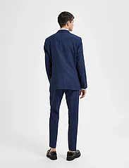 Selected Homme - SLHSLIM-OASIS LINEN BLZ NOOS - double breasted blazers - dark navy - 3