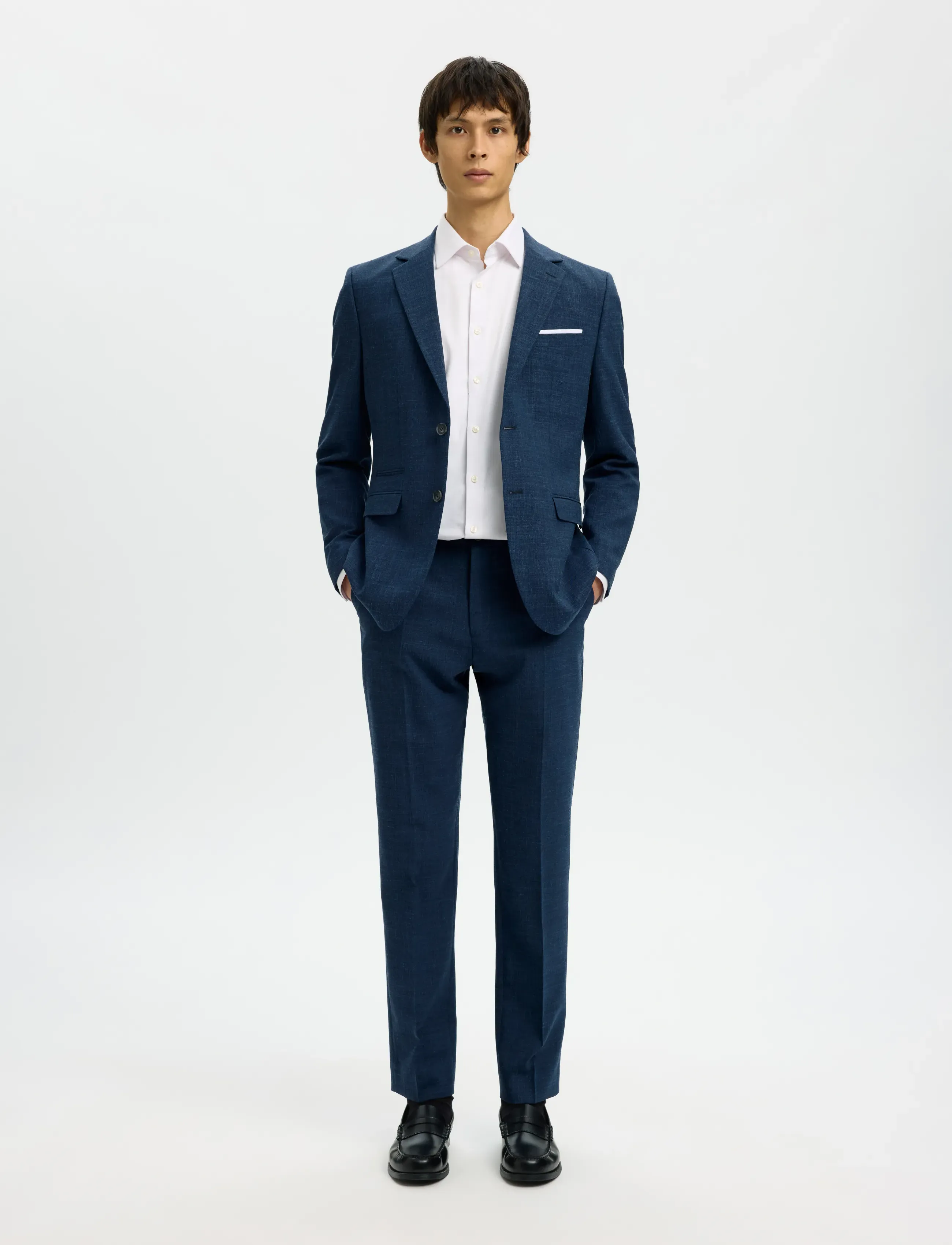SELECTED Slmslim-Oasis Linen Blz Noos bomberjackor herr – bild 5