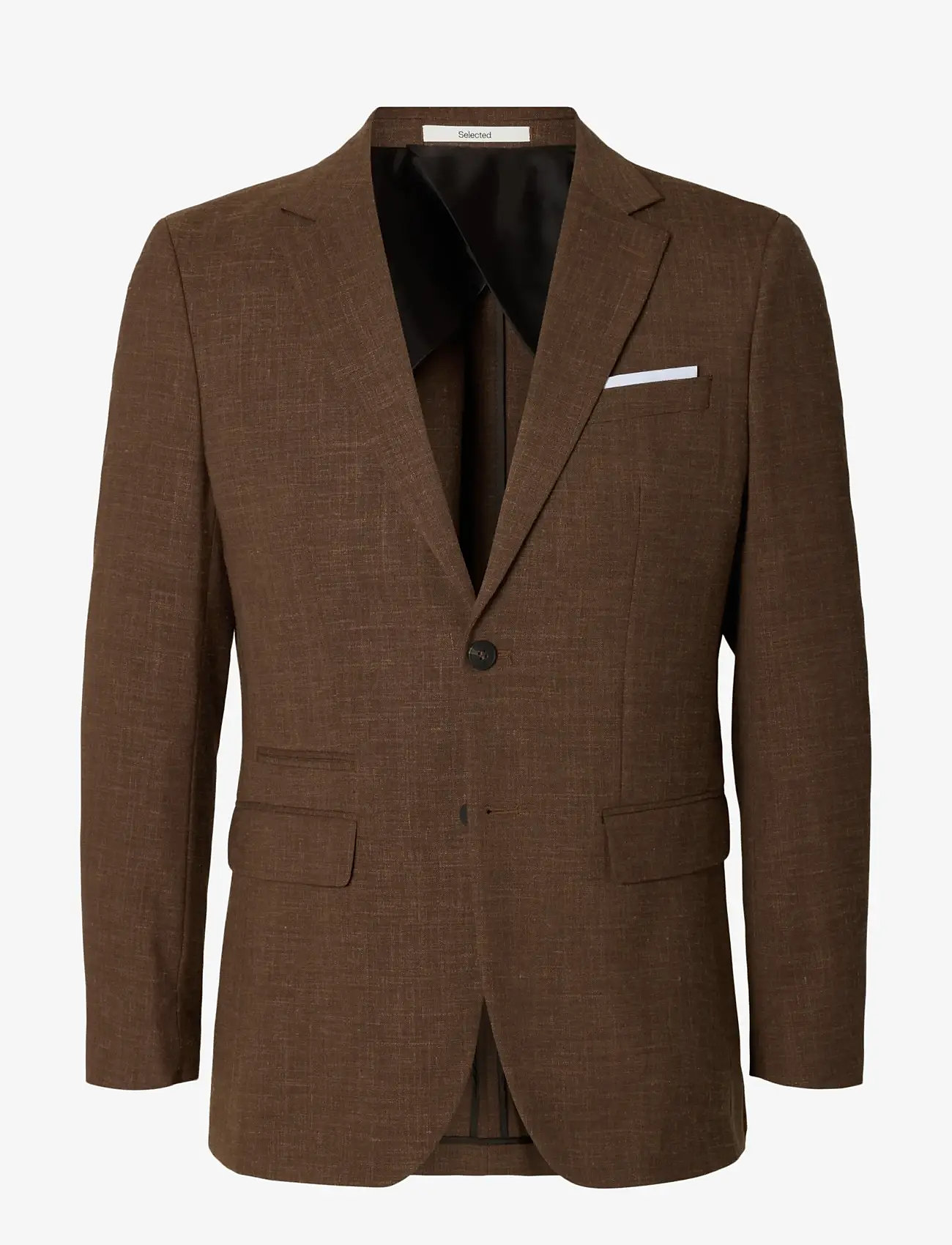 Selected - SLMSLIM-OASIS LINEN BLZ NOOS - single breasted blazers - delicioso - 1