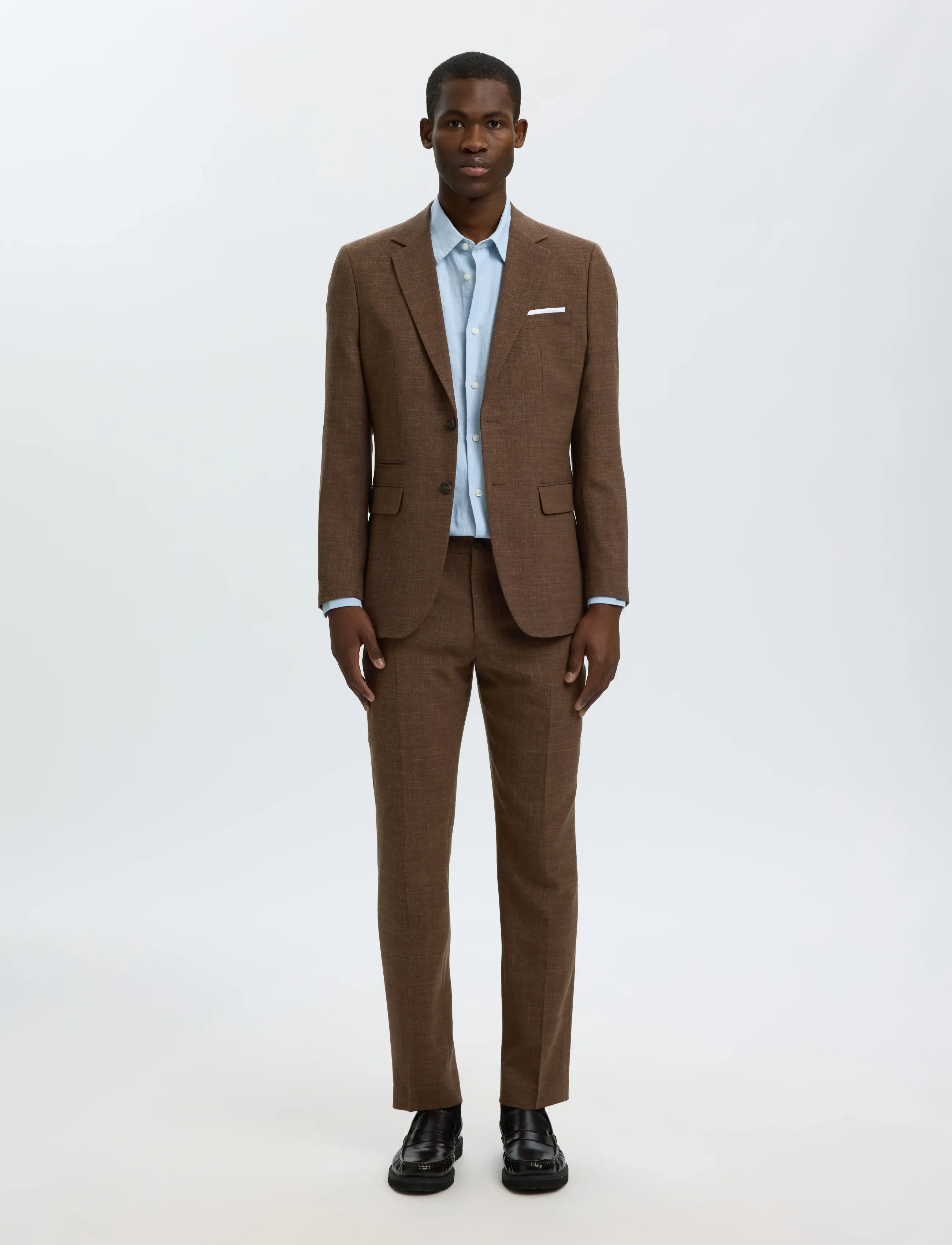 Selected - SLMSLIM-OASIS LINEN BLZ NOOS - enkeltradede blazere - delicioso - 3