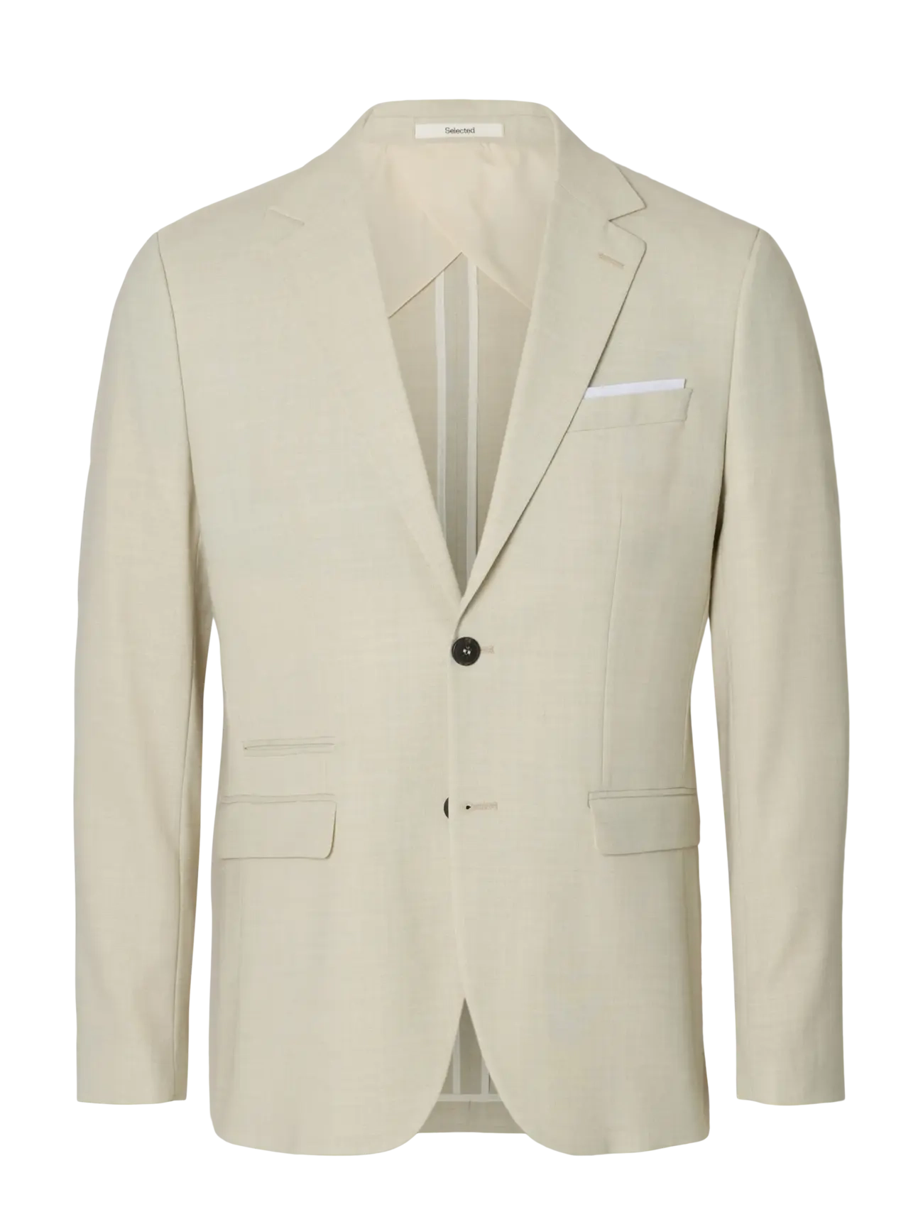 Selected SLMSLIM-OASIS LINEN BLZ NOOS - Selected - EGRET / beige