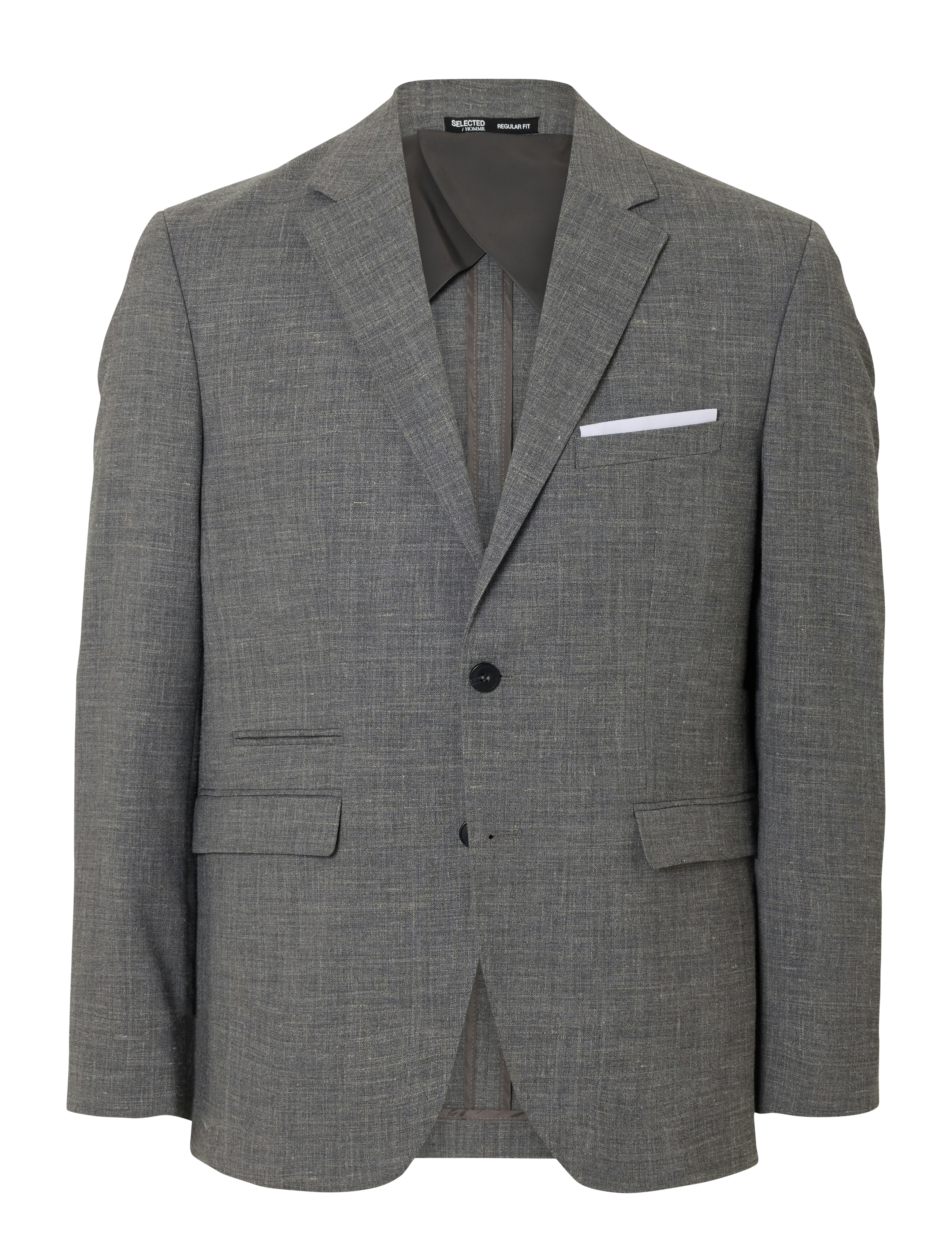 SELECTED Slmslim-Oasis Linen Blz Noos Grau - 52 - Herren