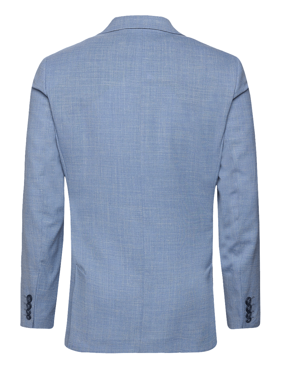 Selected - SLMSLIM-OASIS LINEN BLZ NOOS - vienrindas žaketes - light blue - 2