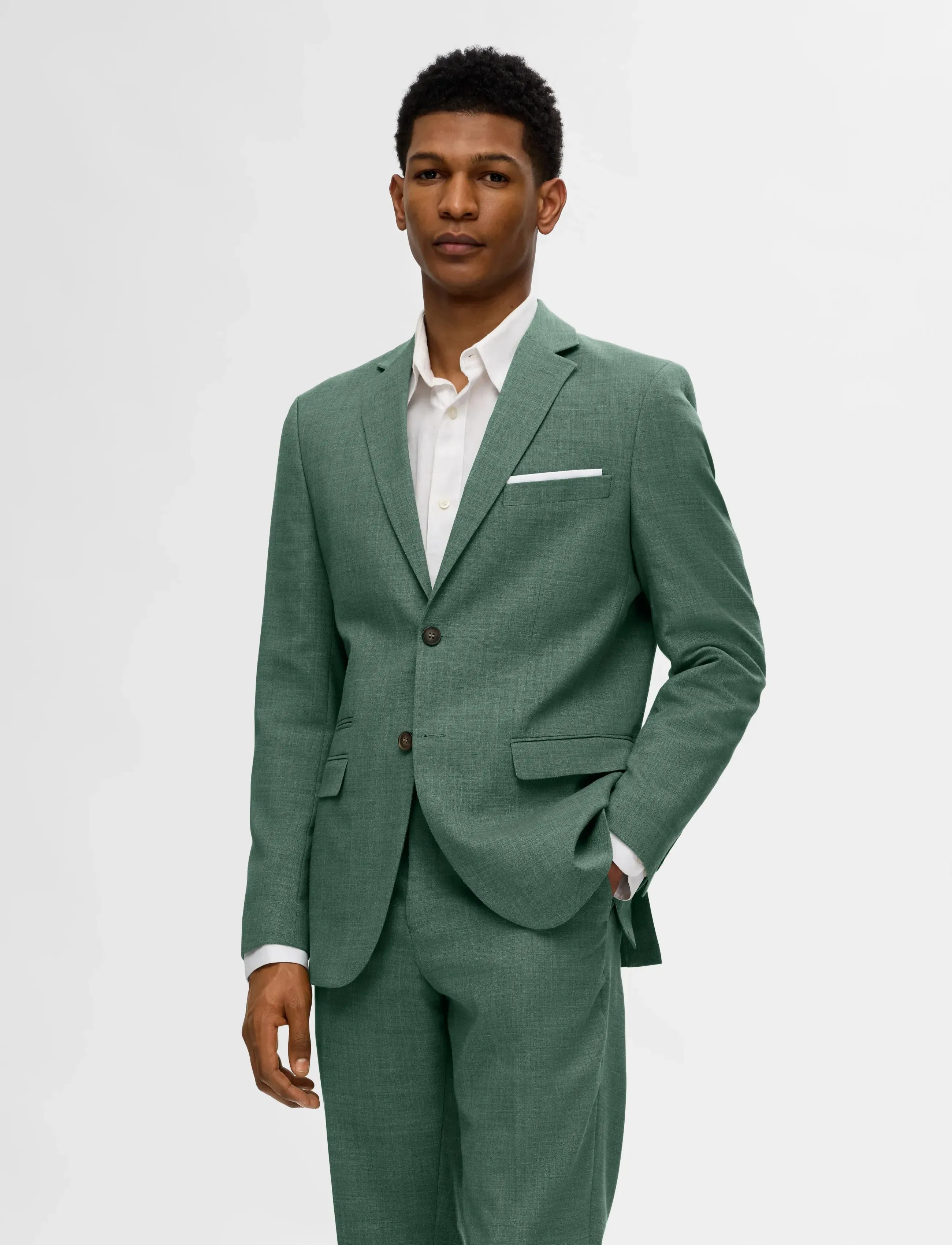SELECTED Slmslim-Oasis Linen Blz Noos bomberjackor herr – bild 7