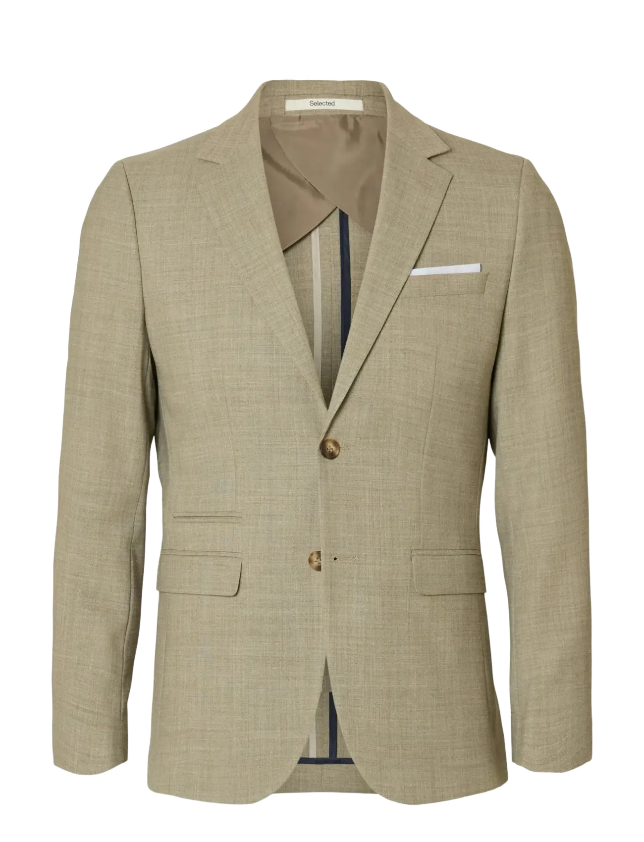 SELECTED Slmslim-Oasis Linen Blz Noos Beige - 48 - Herren