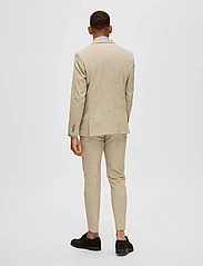 Selected Homme - SLHSLIM-OASIS LINEN BLZ NOOS - single breasted blazers - sand - 3