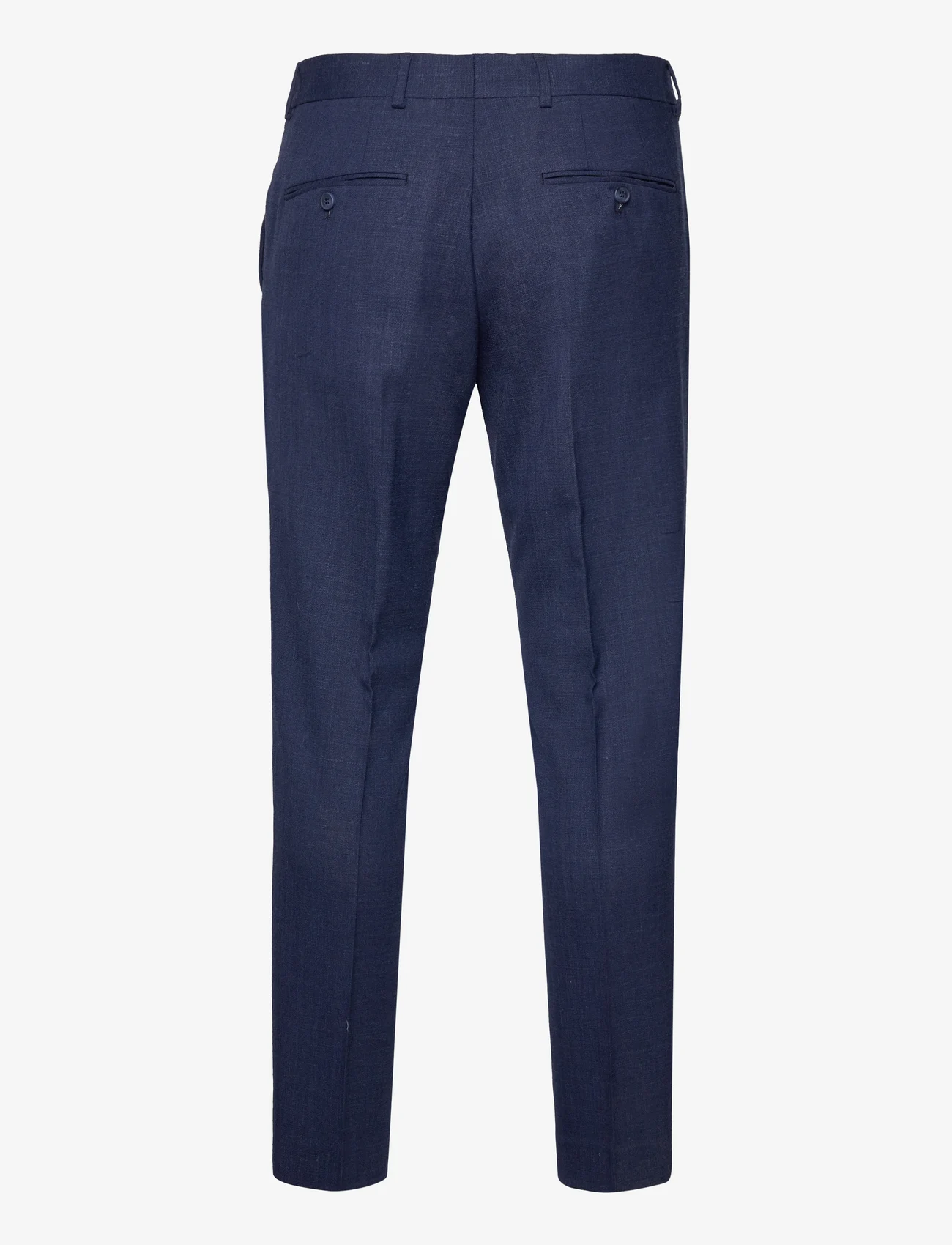 Selected Homme - SLHSLIM-OASIS LINEN TRS NOOS - jakkesætsbukser - dark navy - 1