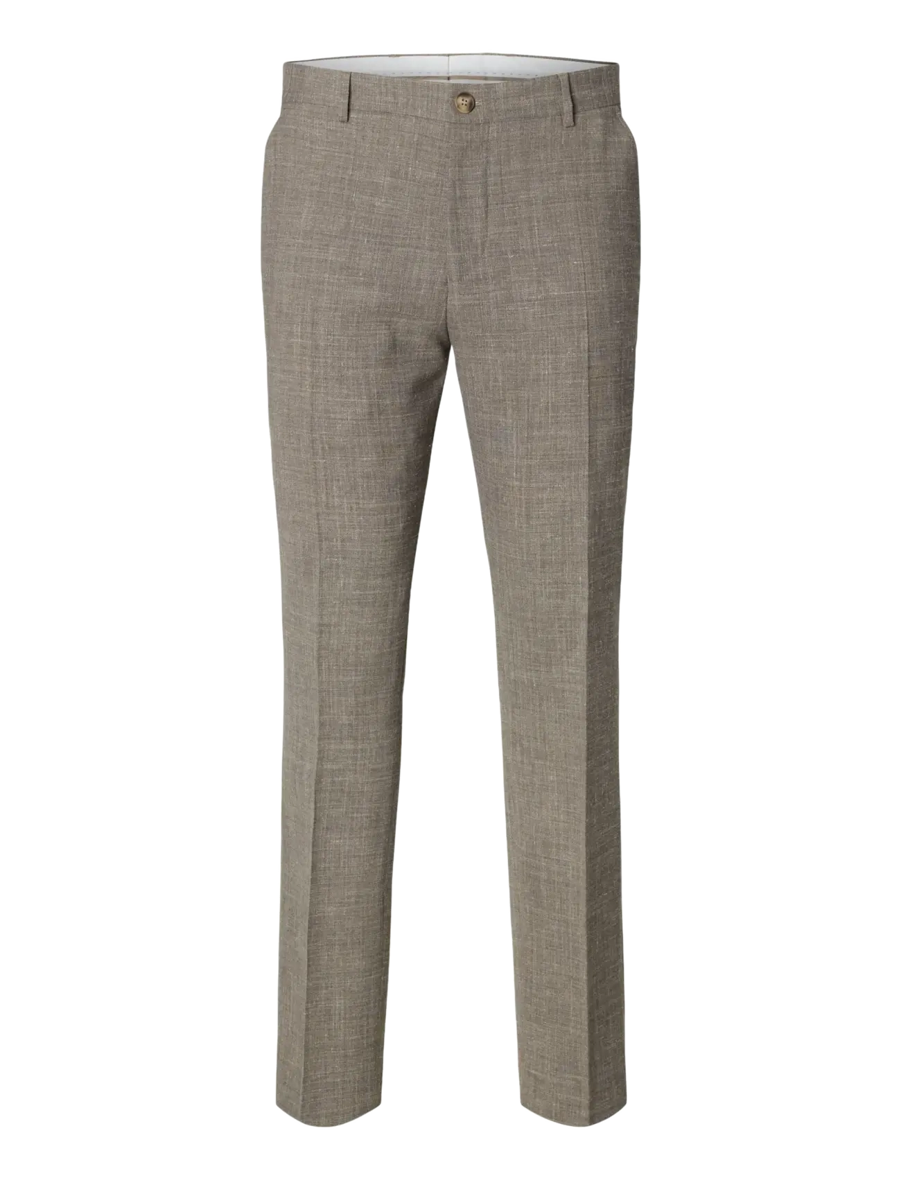 SELECTED Slmslim-Oasis Linen Trs Noos Braun - 56 - Herren