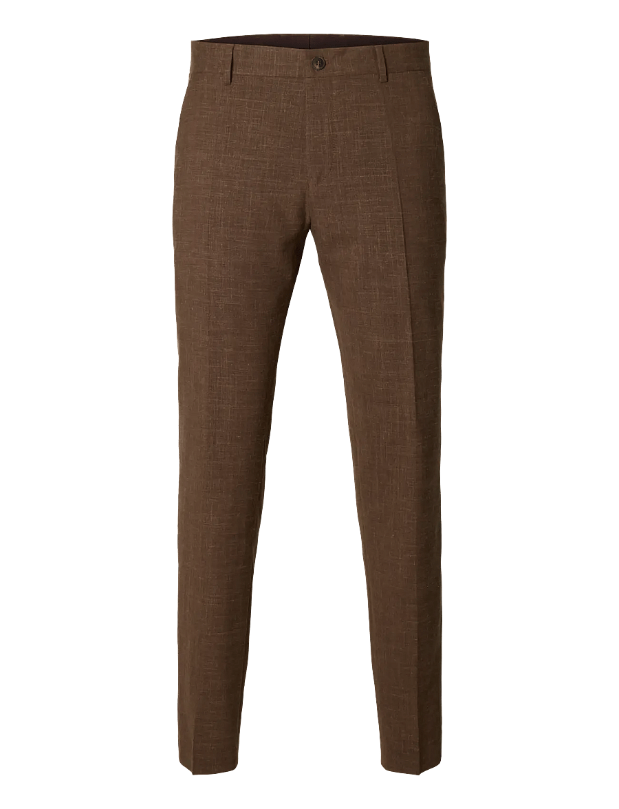 Selected - SLMSLIM-OASIS LINEN TRS NOOS - jakkesætbukser i hør - delicioso - 1