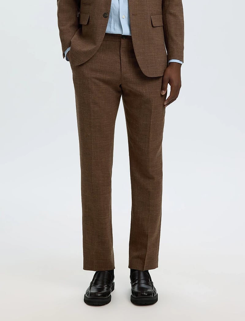 Selected - SLMSLIM-OASIS LINEN TRS NOOS - leinenanzughosen - delicioso - 0