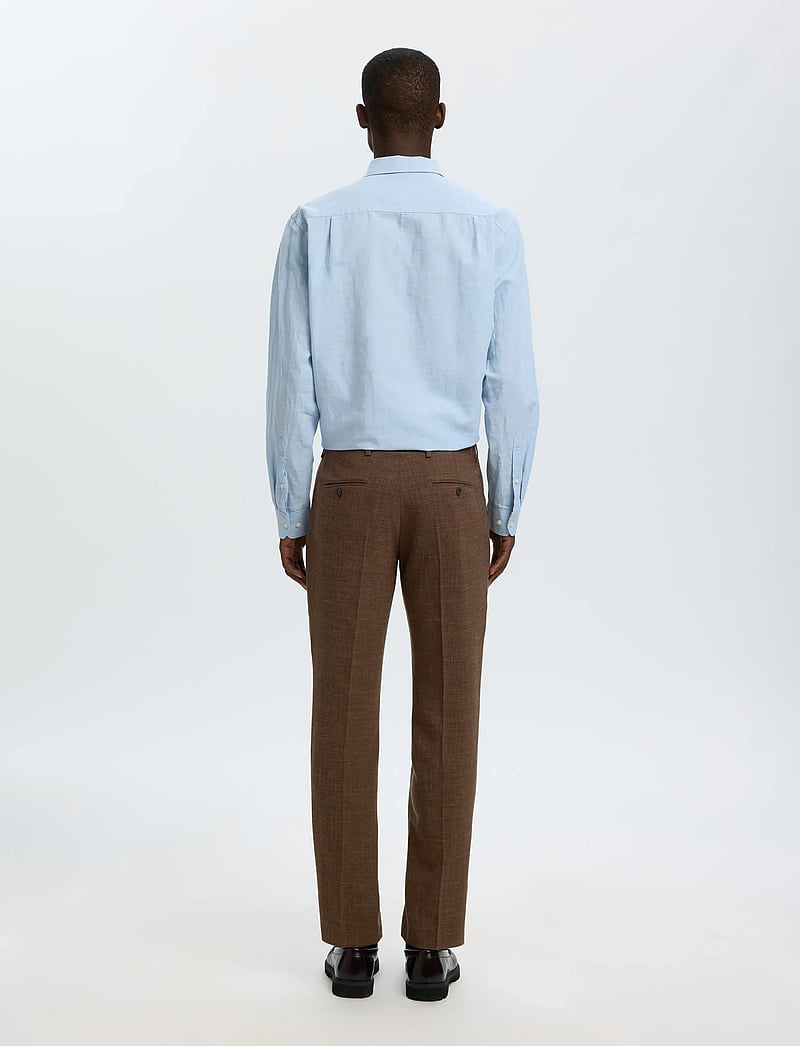 Selected - SLMSLIM-OASIS LINEN TRS NOOS - leinenanzughosen - delicioso - 2