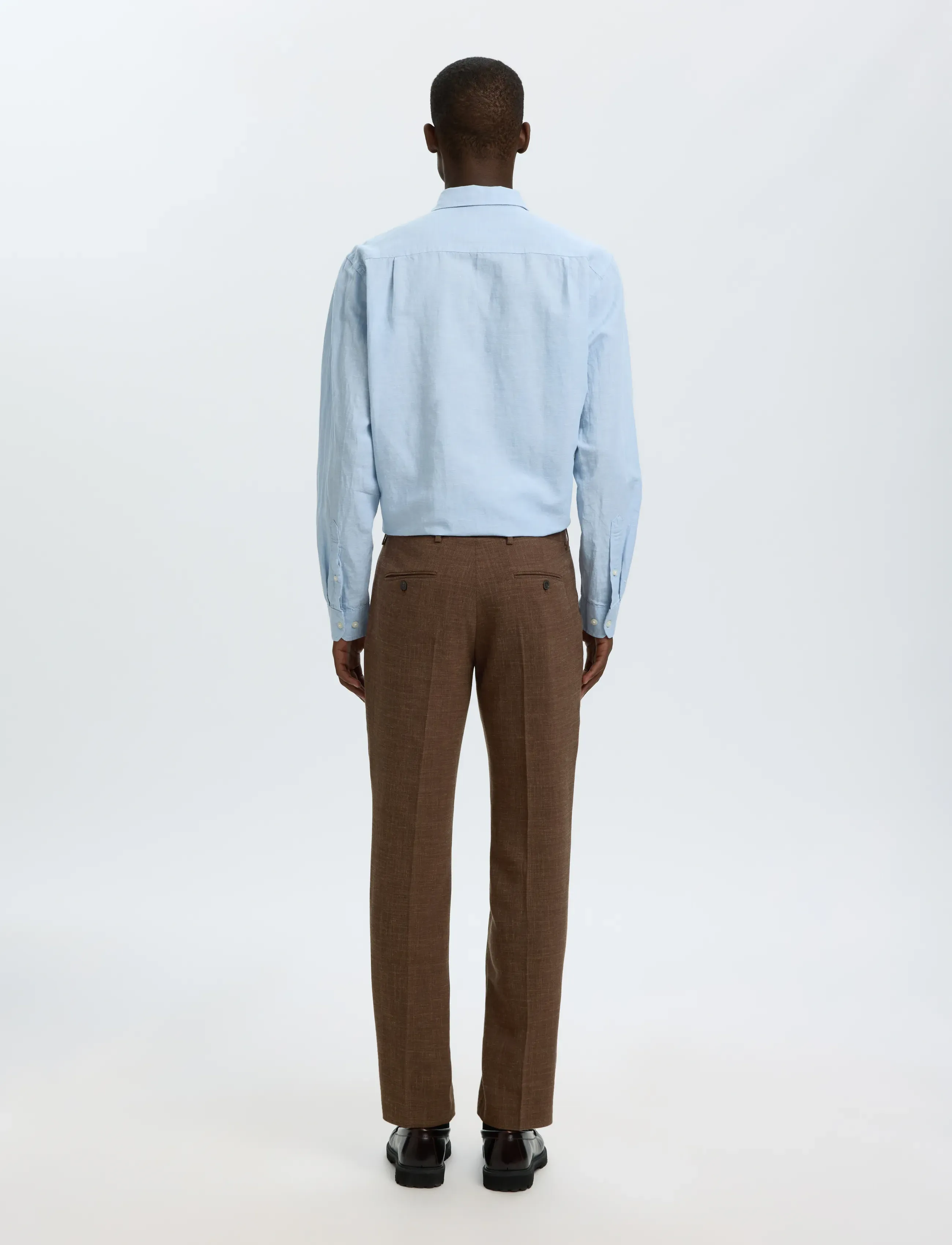 Selected - SLMSLIM-OASIS LINEN TRS NOOS - jakkesætbukser i hør - delicioso - 2