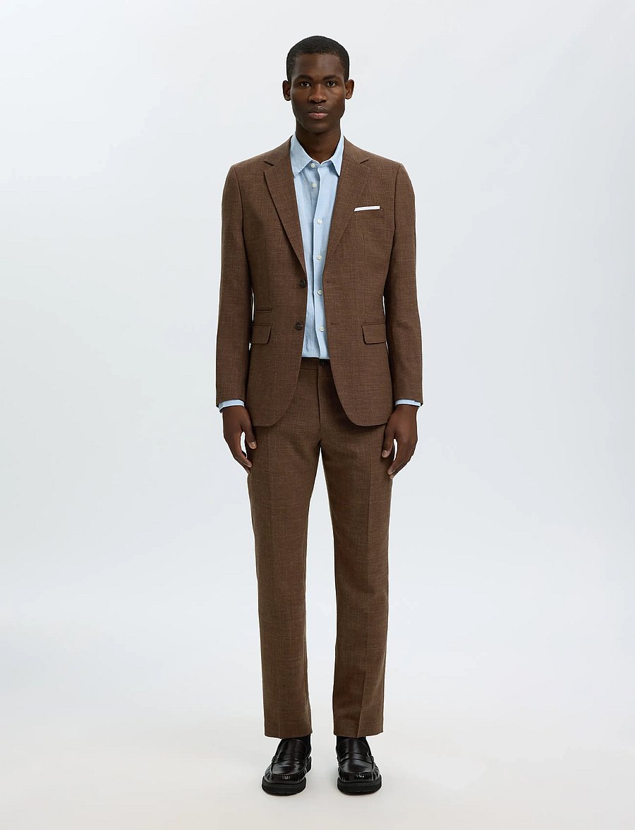 Selected - SLMSLIM-OASIS LINEN TRS NOOS - jakkesætbukser i hør - delicioso - 3