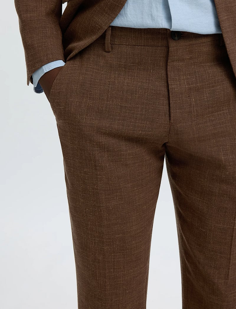 Selected - SLMSLIM-OASIS LINEN TRS NOOS - leinenanzughosen - delicioso - 4