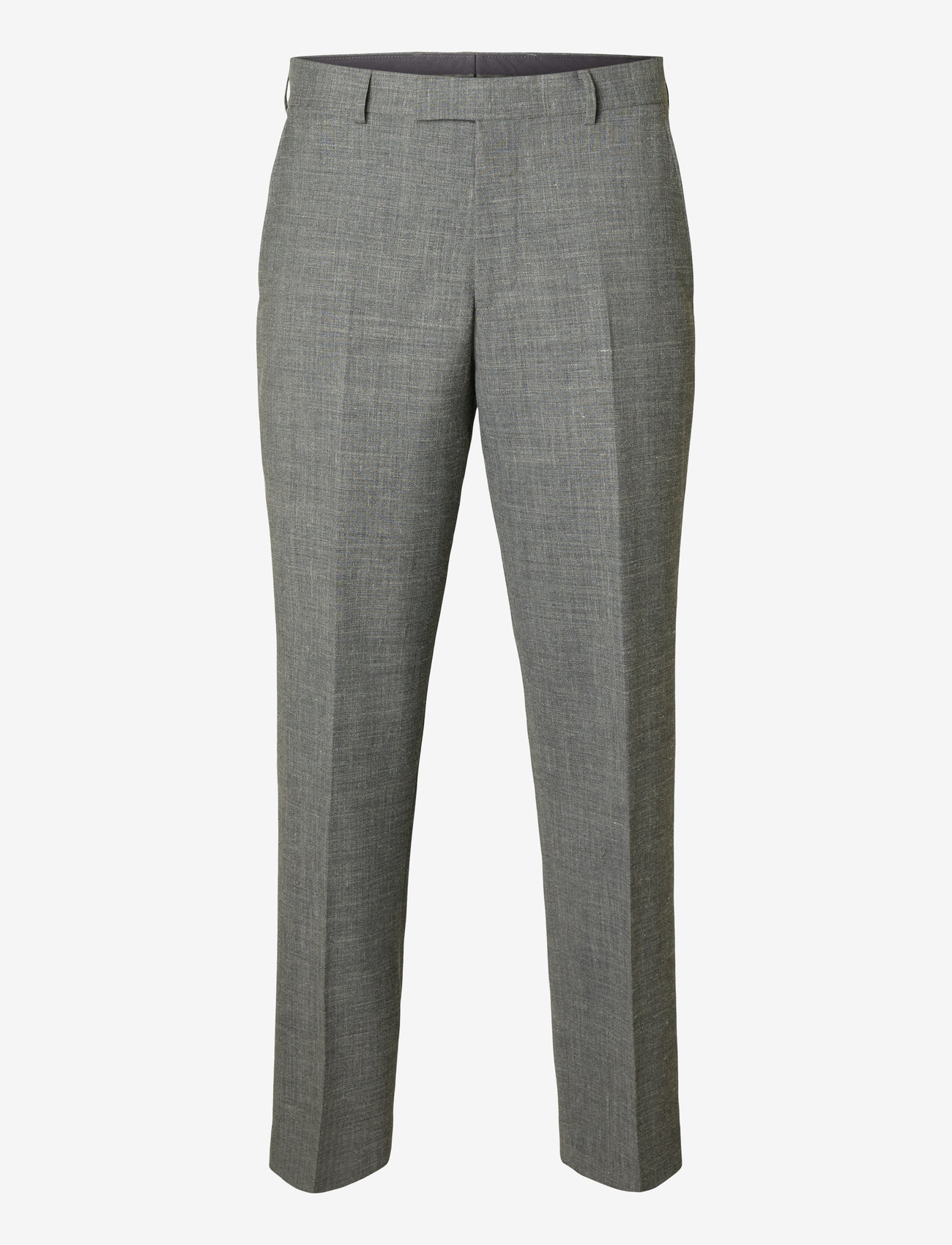 Selected - SLHSLIM-OASIS LINEN TRS NOOS - jakkesætbukser i hør - grey - 1